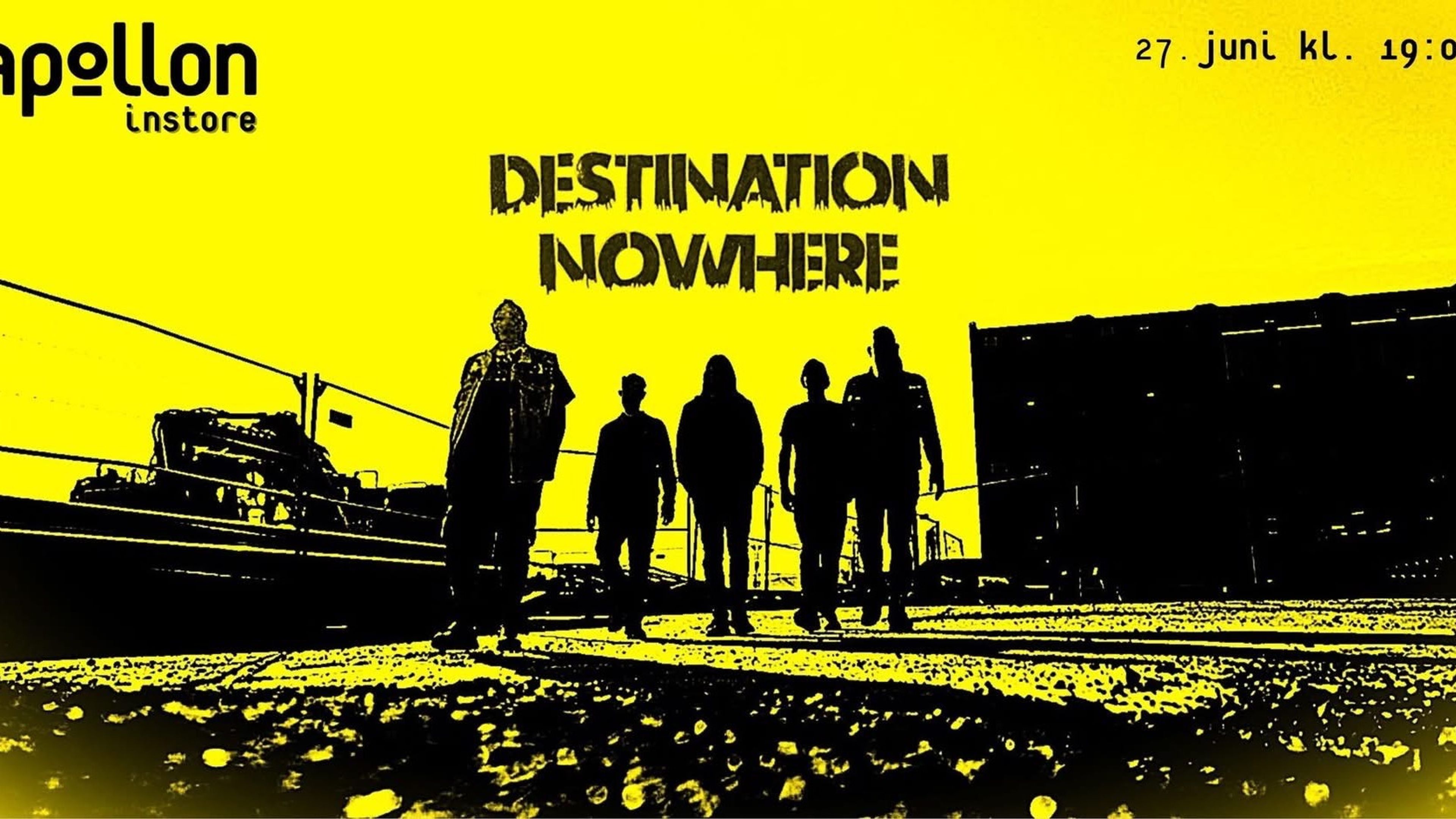 Promotional graphic for Apollon InStore: Destination Nowhere