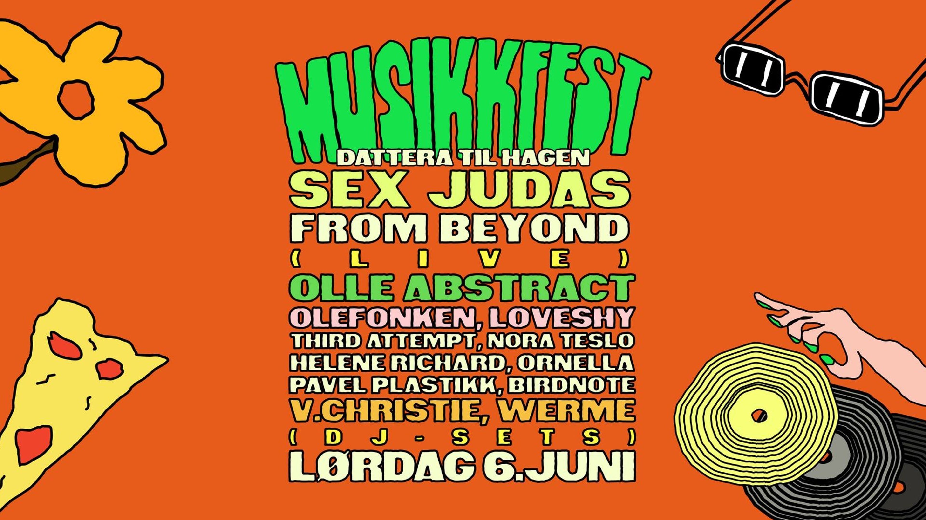 Promotional graphic for Musikkfest på Dattera Til Hagen