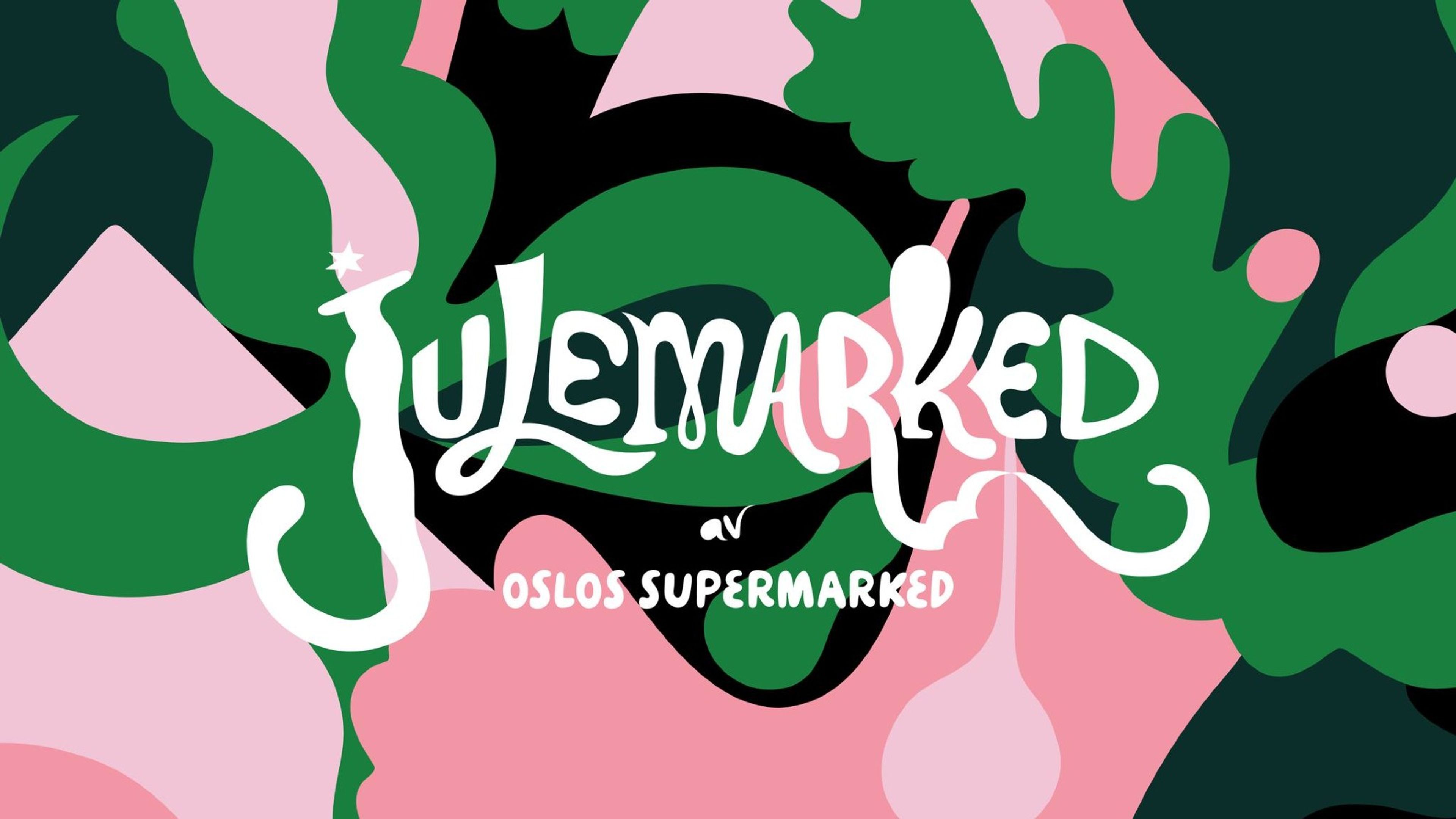 Promotional graphic for Julemarked av Oslos Supermarked