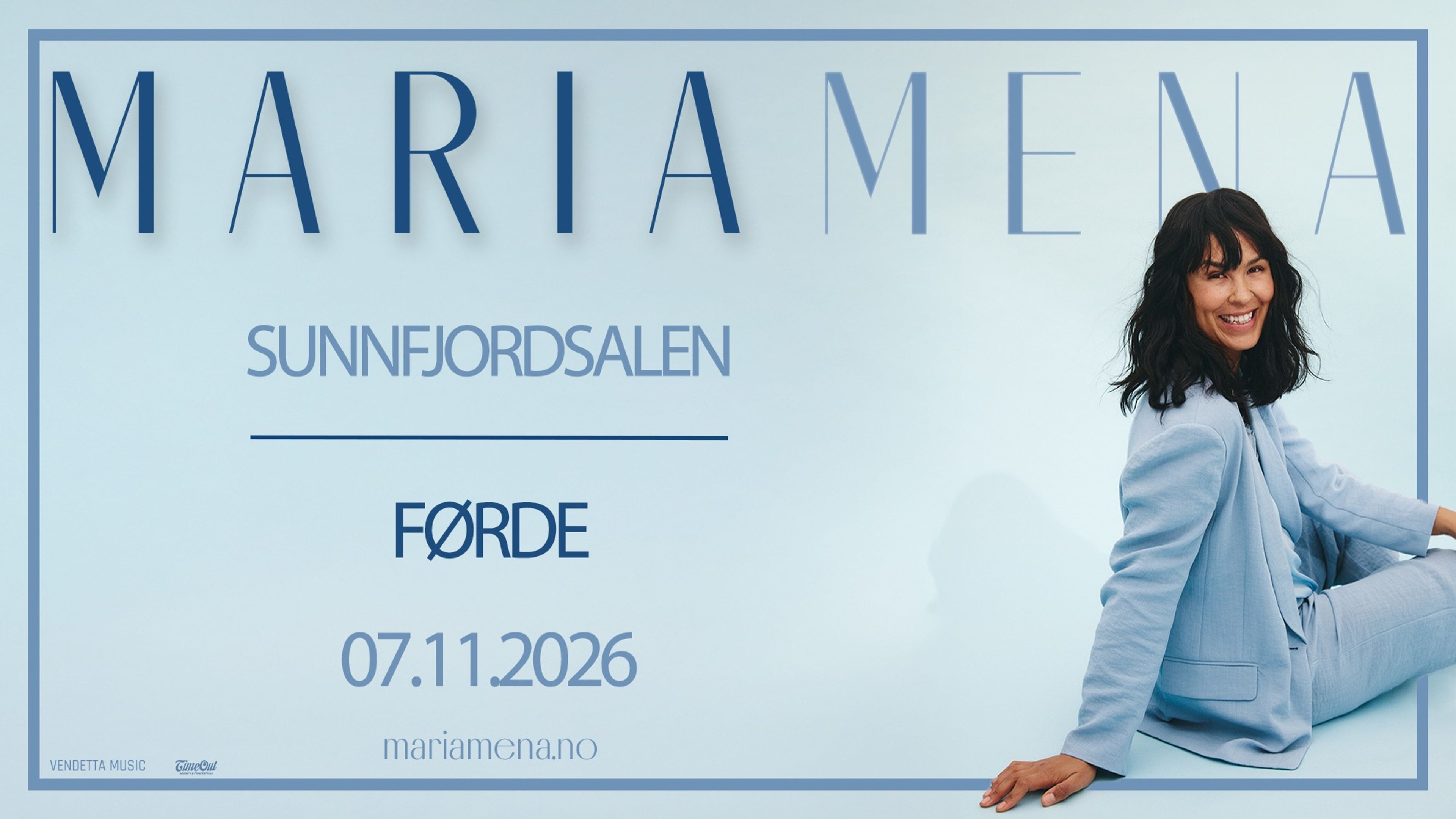 Promotional graphic for Maria Mena