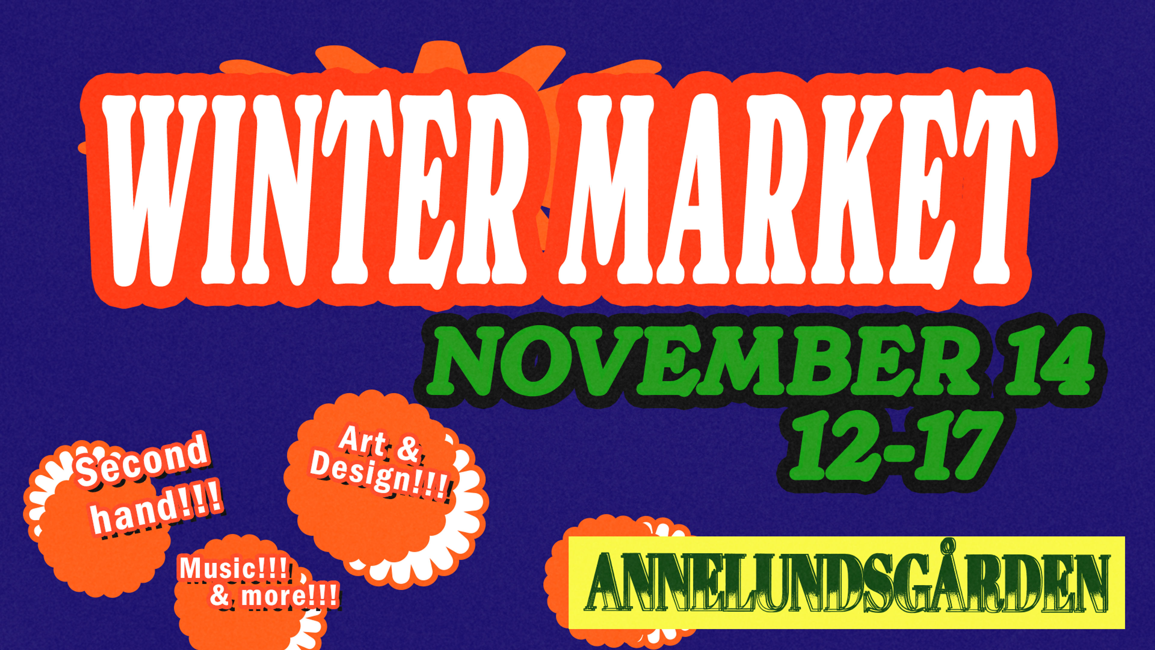 Promotional graphic for  NEW DATE! Winter Market!