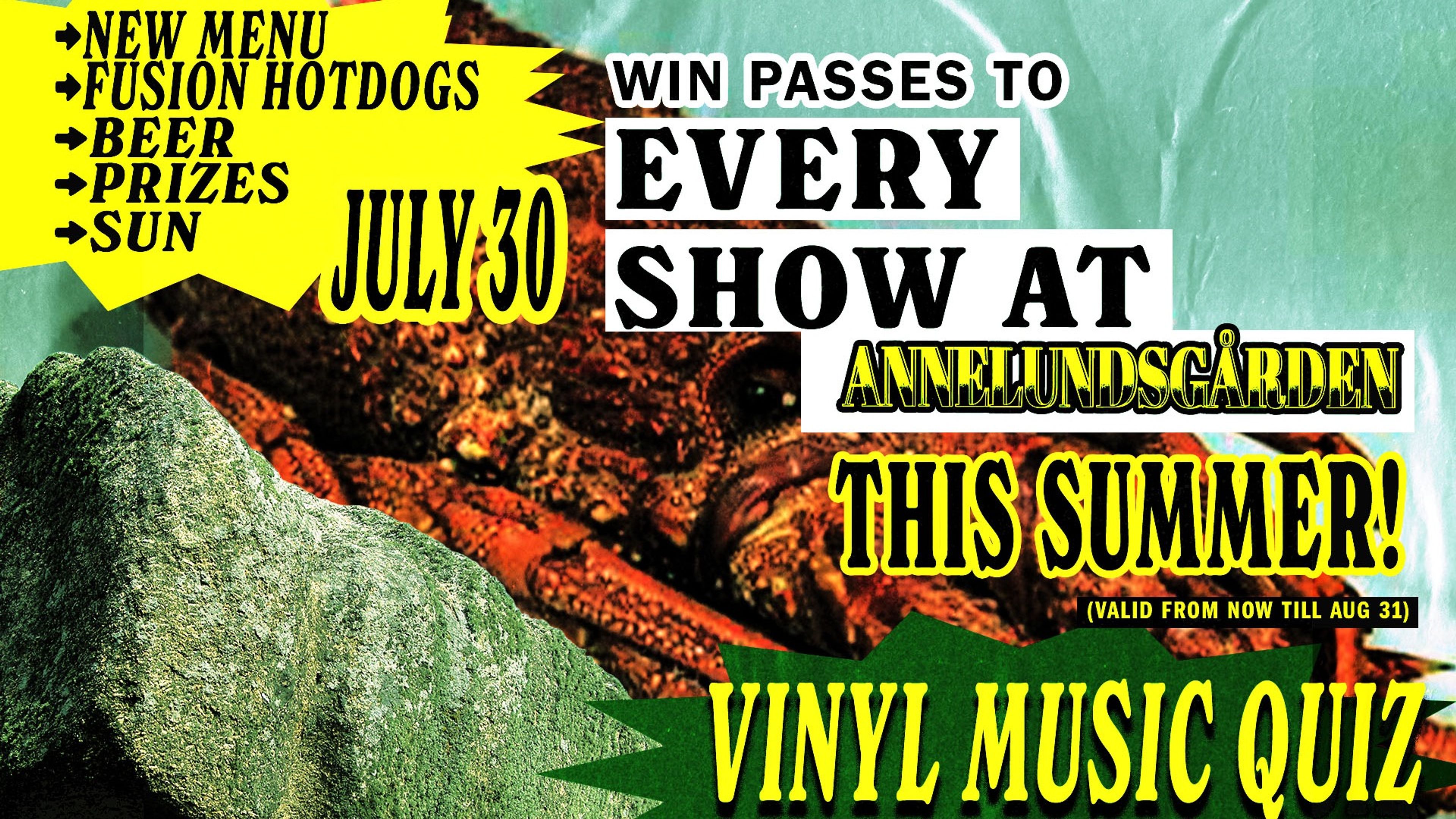 Promotional graphic for Vinyl Music Quiz