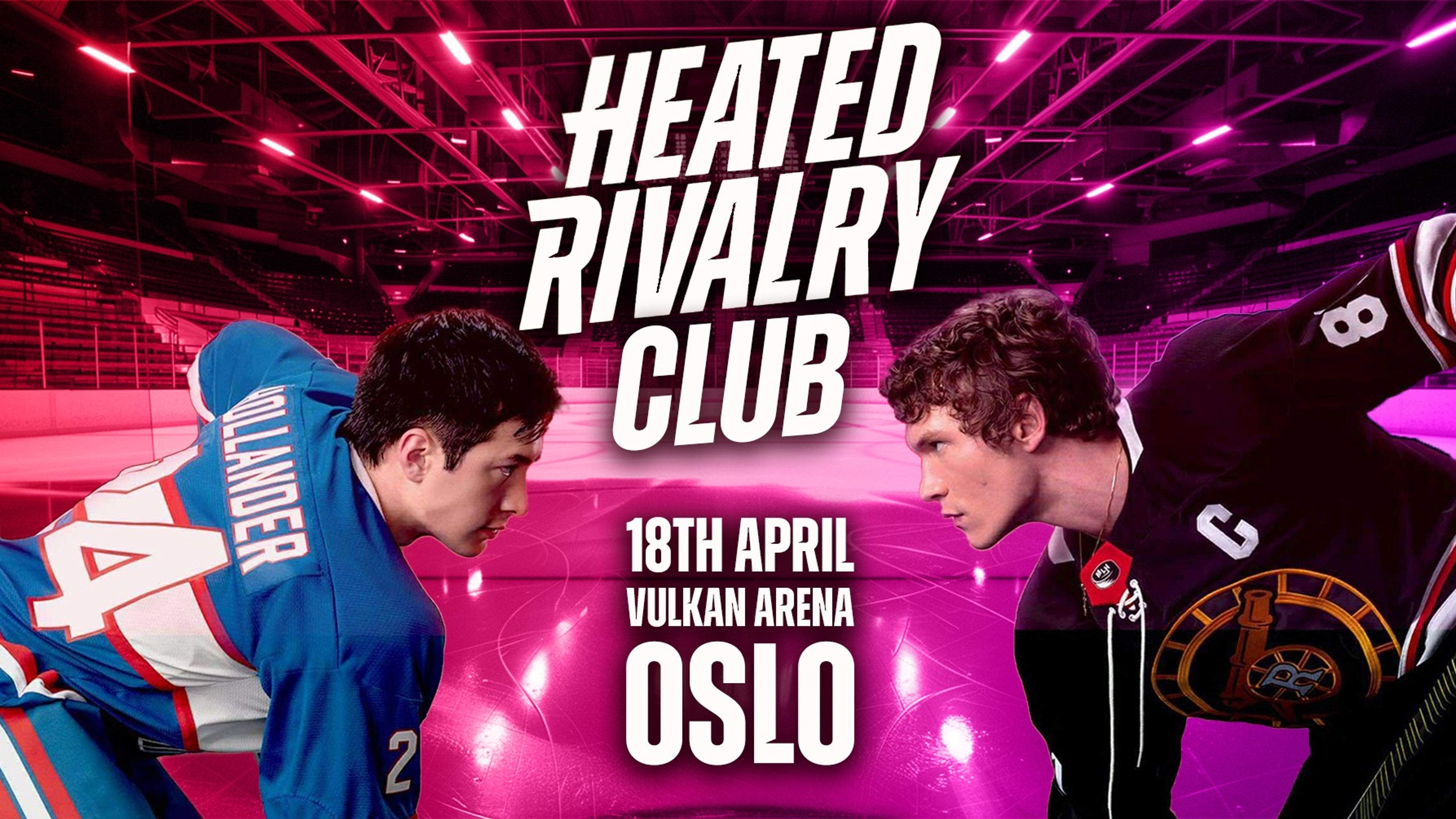 Promotional graphic for Heated Rivalry Club Night