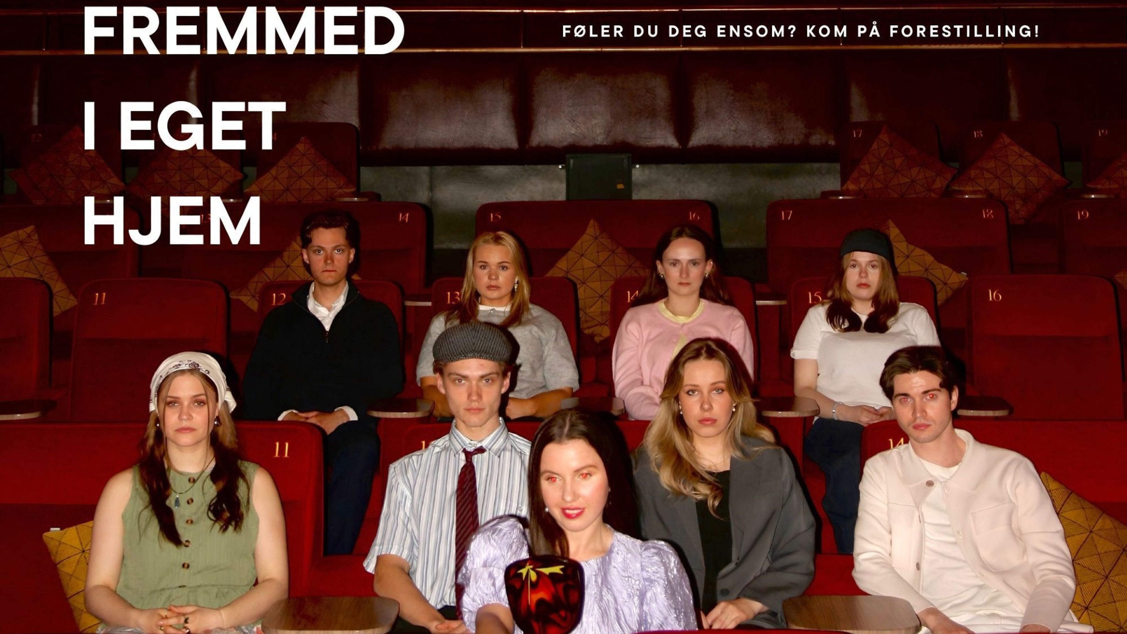 Promotional graphic for Teater: Fremmed i eget hjem