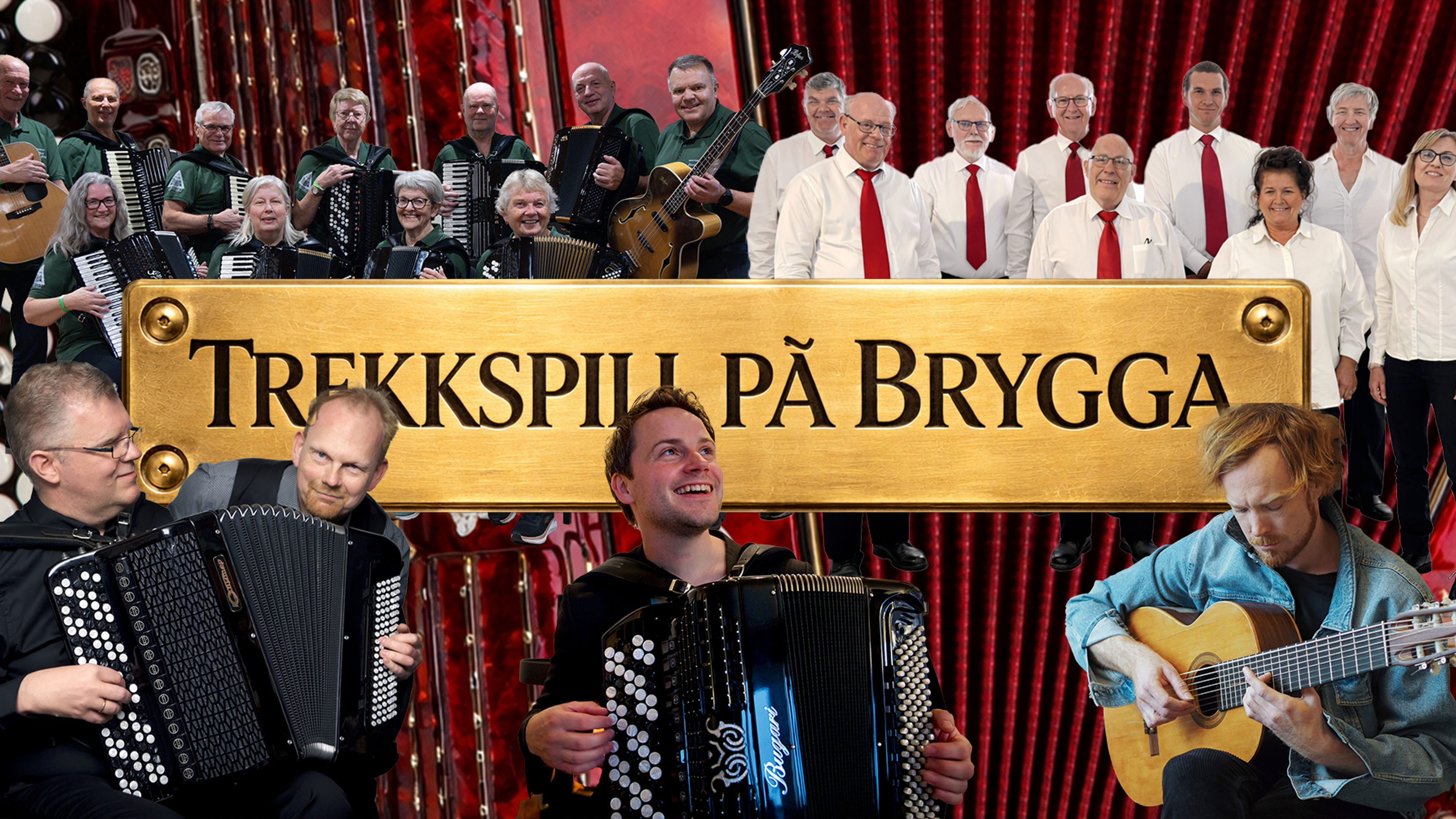 Promotiv grafikk for Trekkspill på Brygga