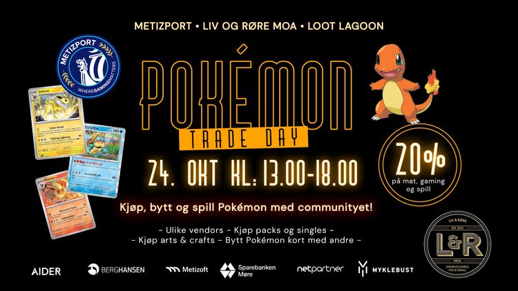 Pokemon Trade Day #2 / Liv & Røre Moa