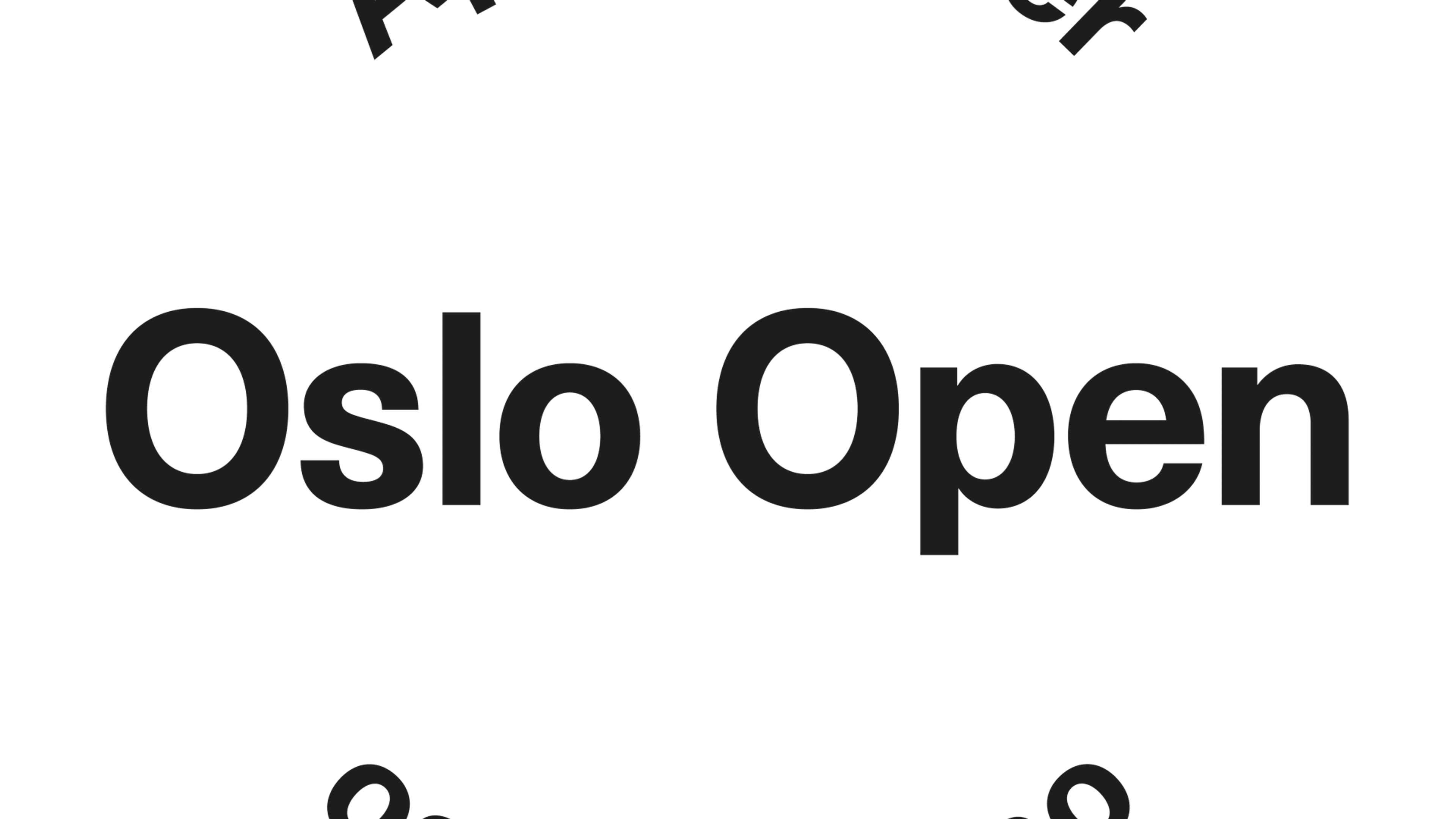 Promotional graphic for OSLO OPEN // HAUSMANIA
