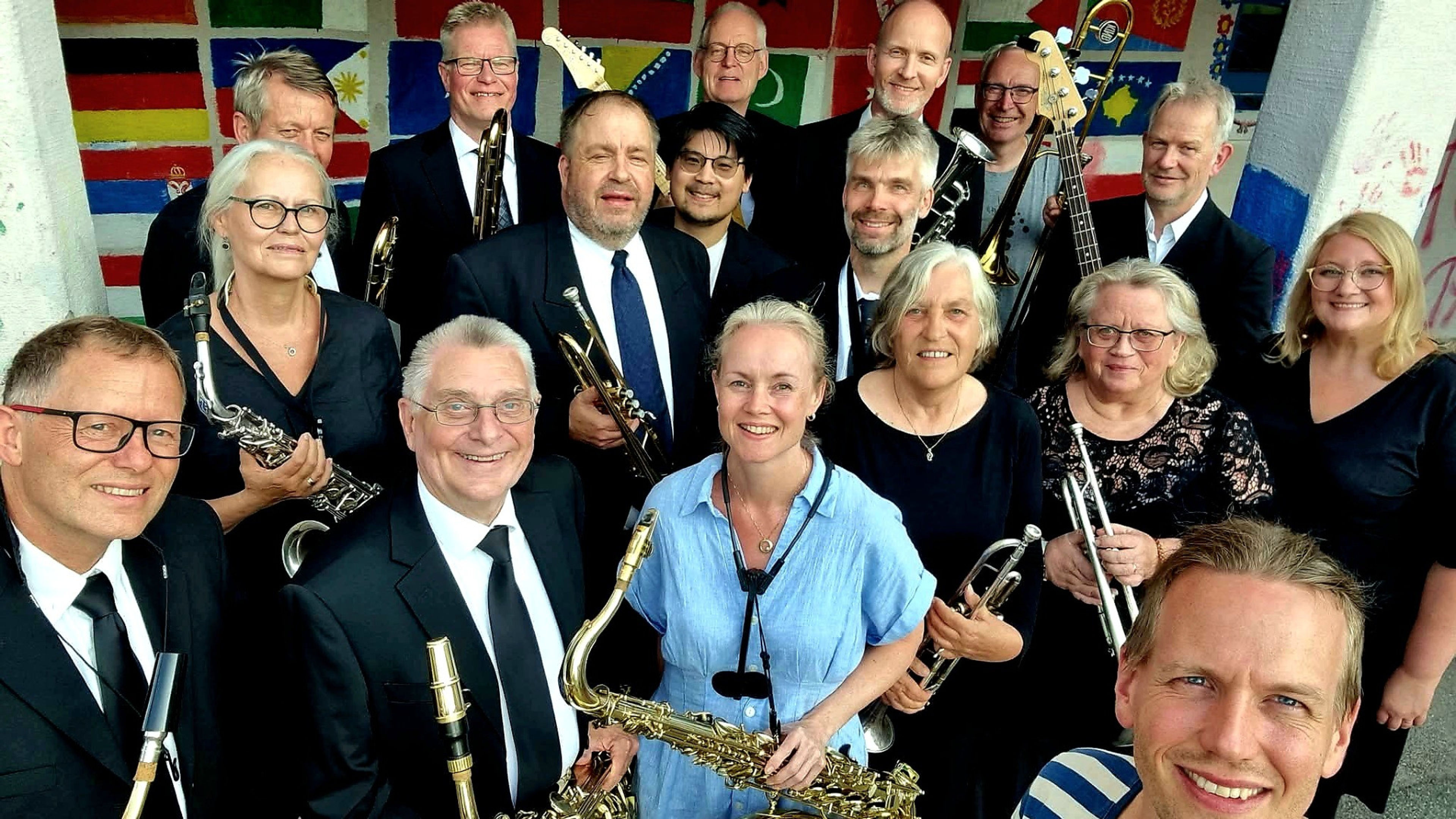 Promotional graphic for Jazz på mandag -- Lett storbandblanding