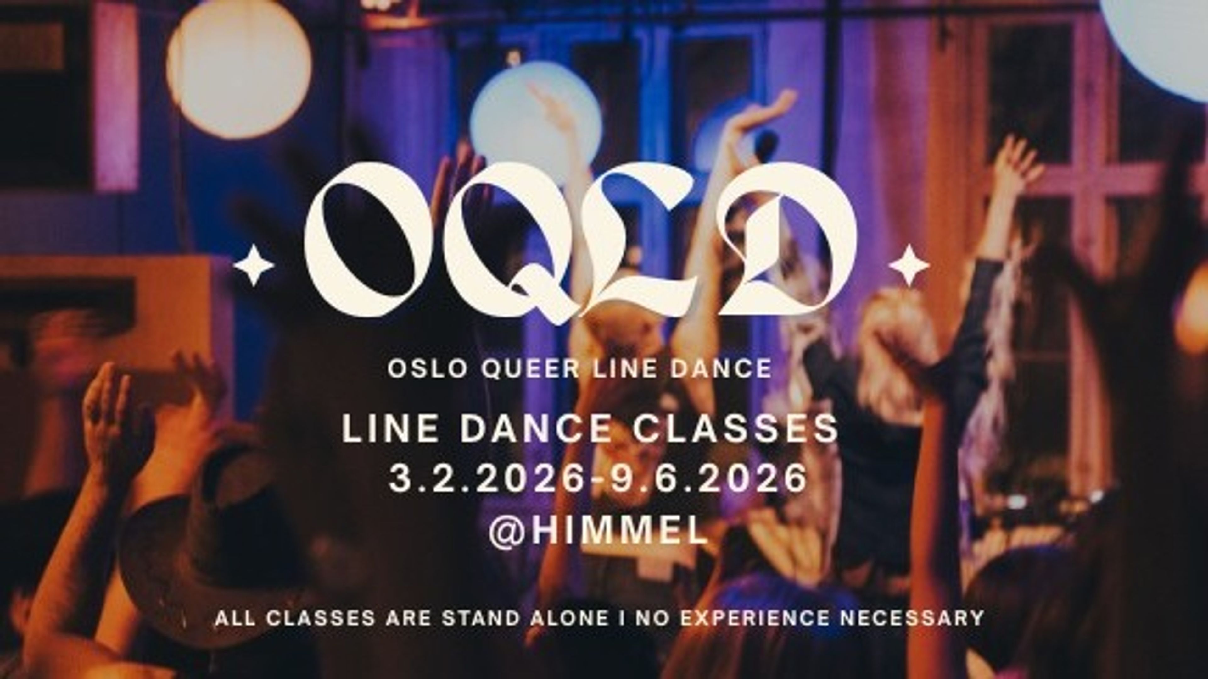 Promotional graphic for Oslo Queer Line Dance