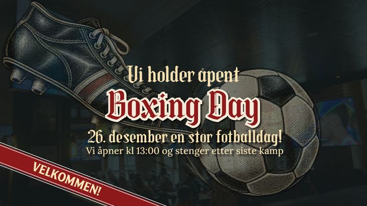 Boxing Day! Fotball hele dagen