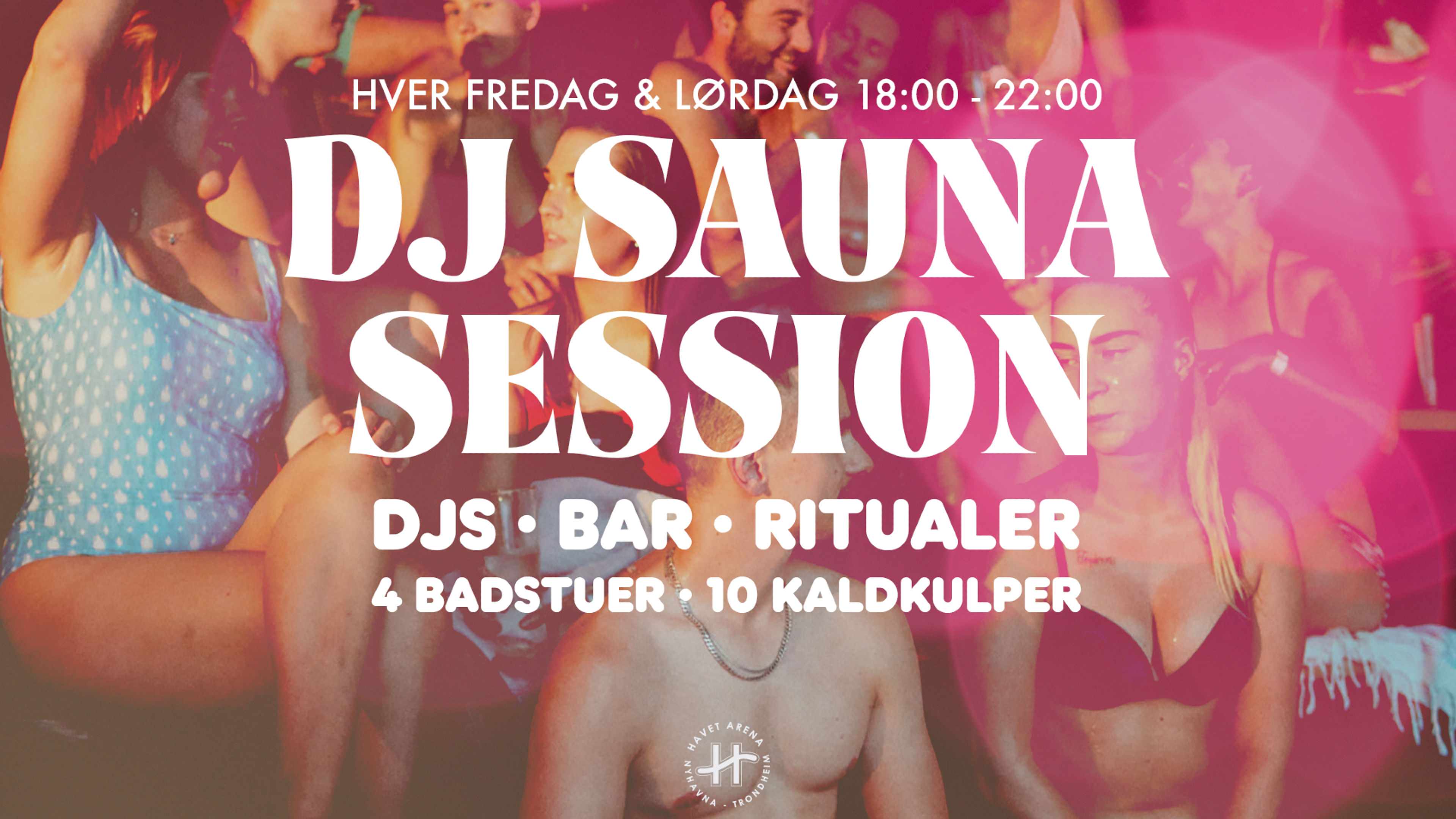 Promotional graphic for DJ Sauna Session m/DJ Marte