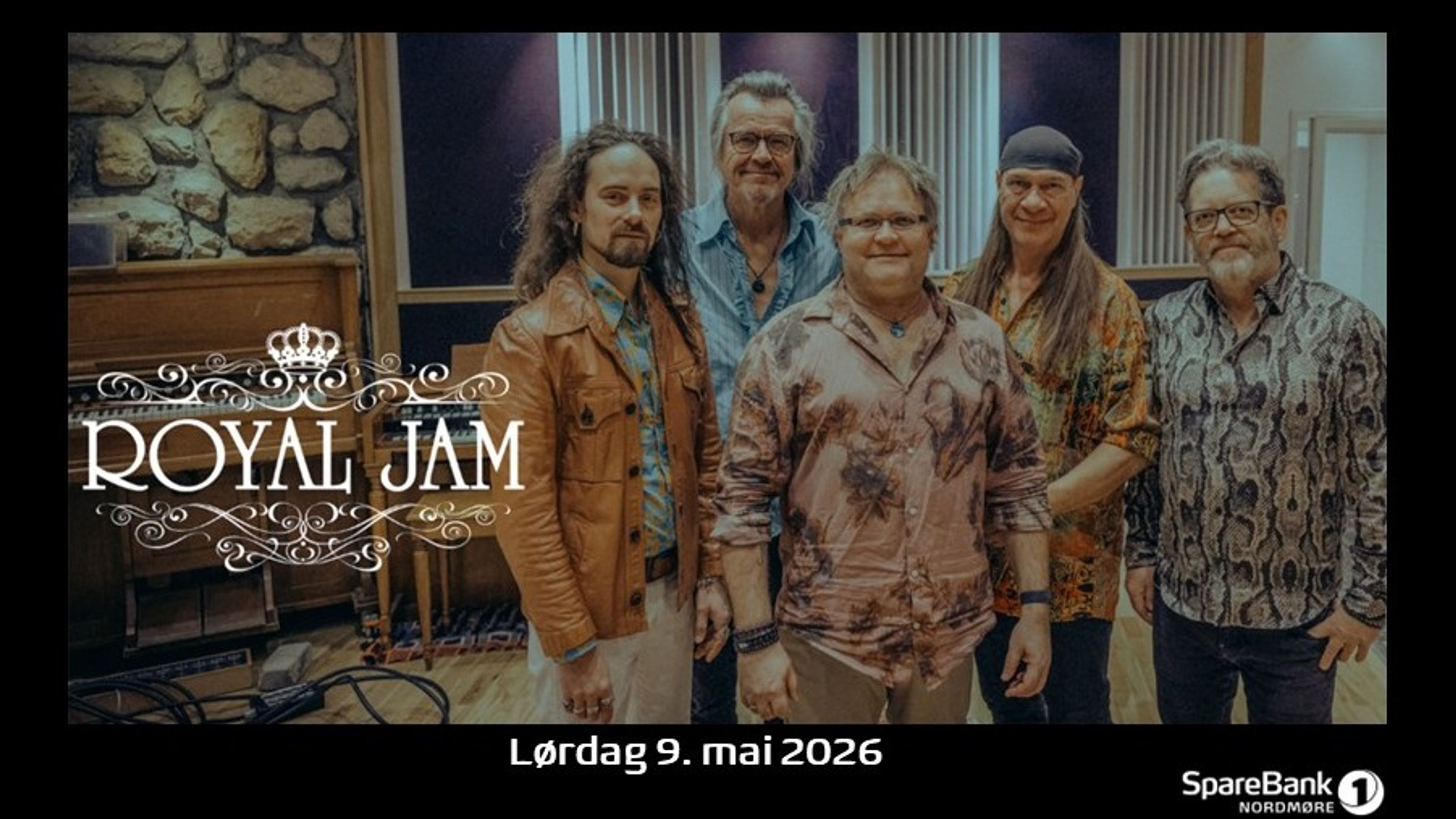 Promotional graphic for Royal Jam / Classic rock aften // Kulturfabrikken