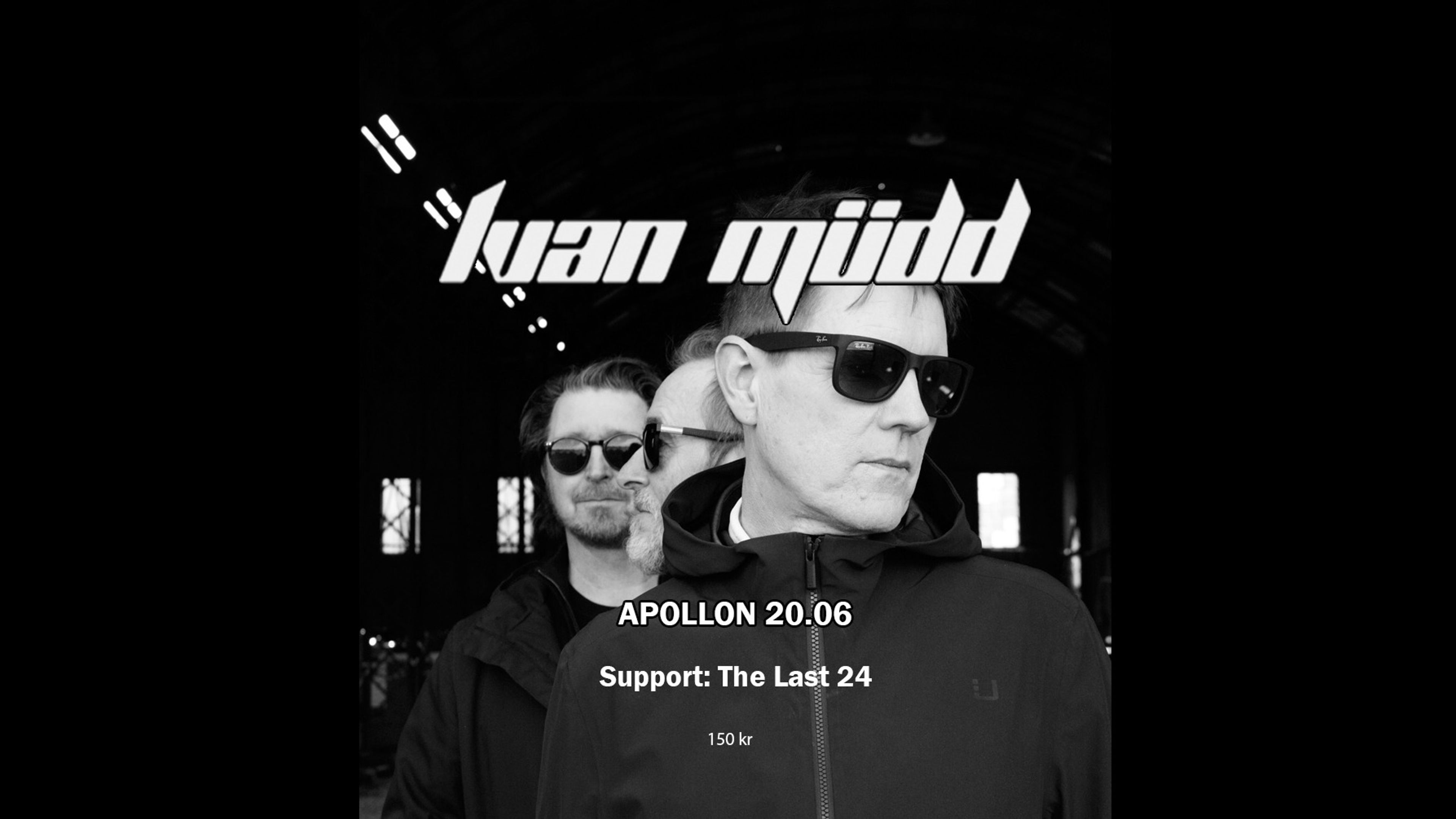 Promotional graphic for Ivan Mudd - support: Ash Baby