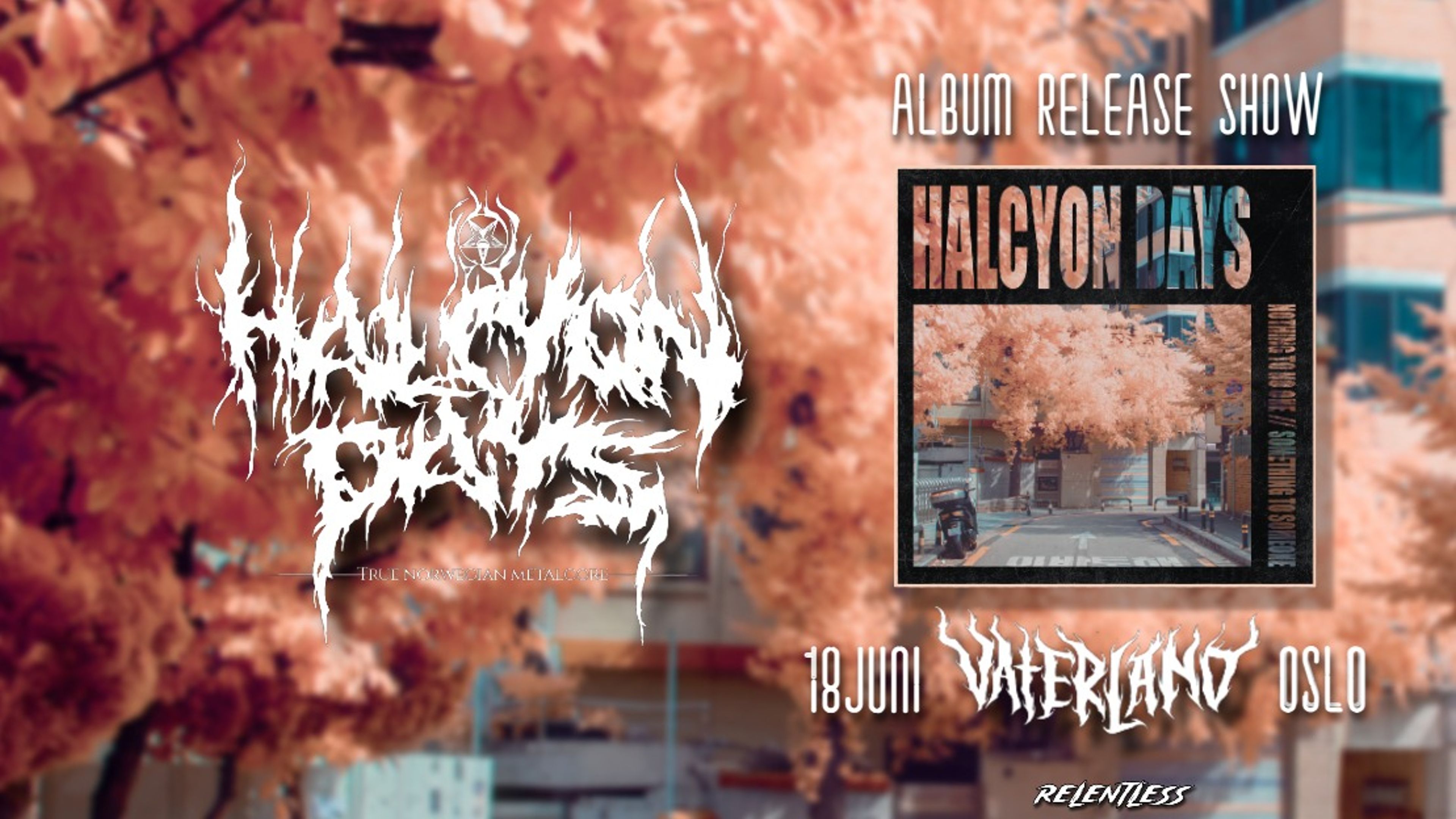 Promotional graphic for Halcyon Days Slippkonsert + Paths & Diva