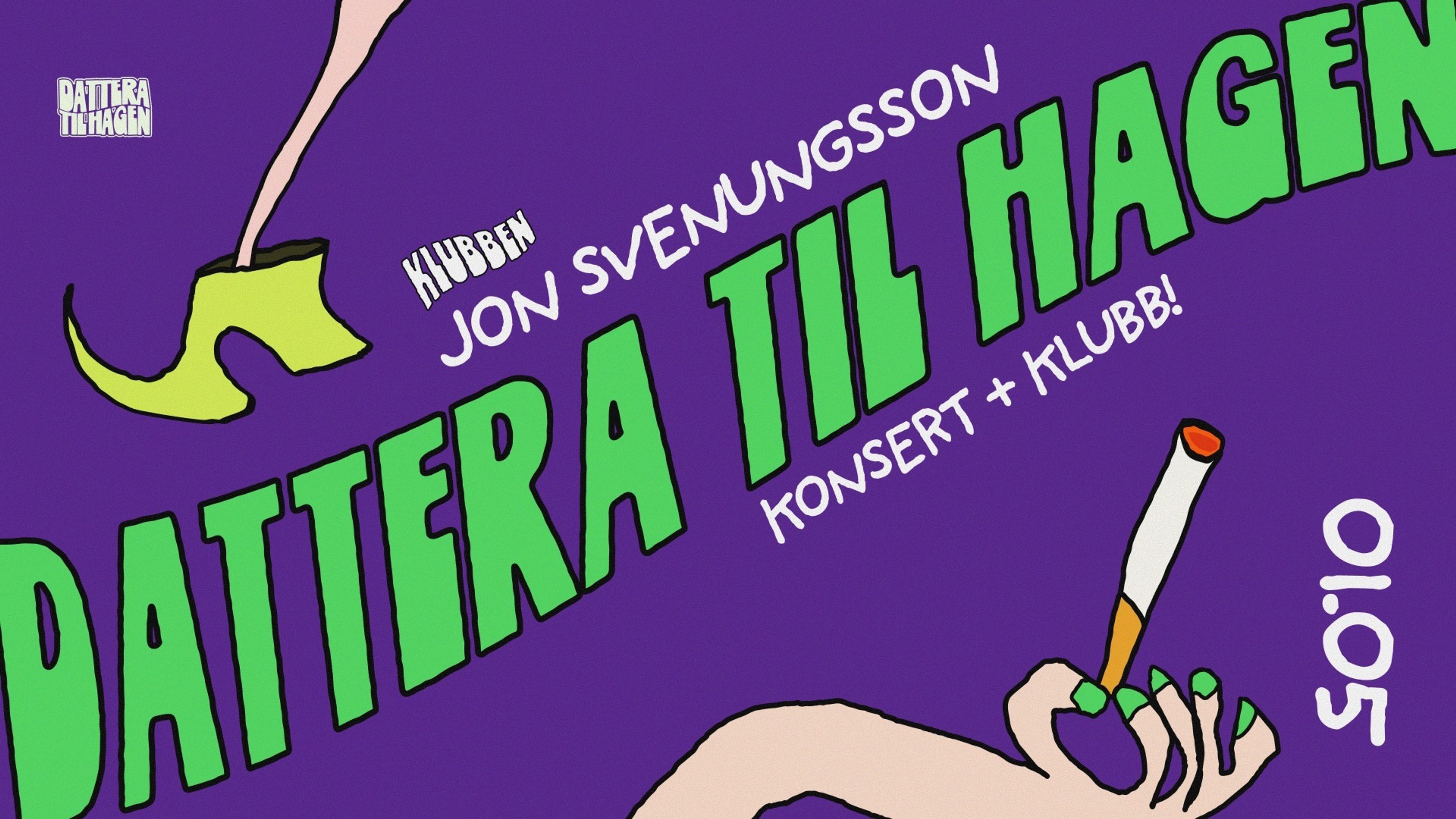 Promotional graphic for John Scenungsson // Live + Klubb