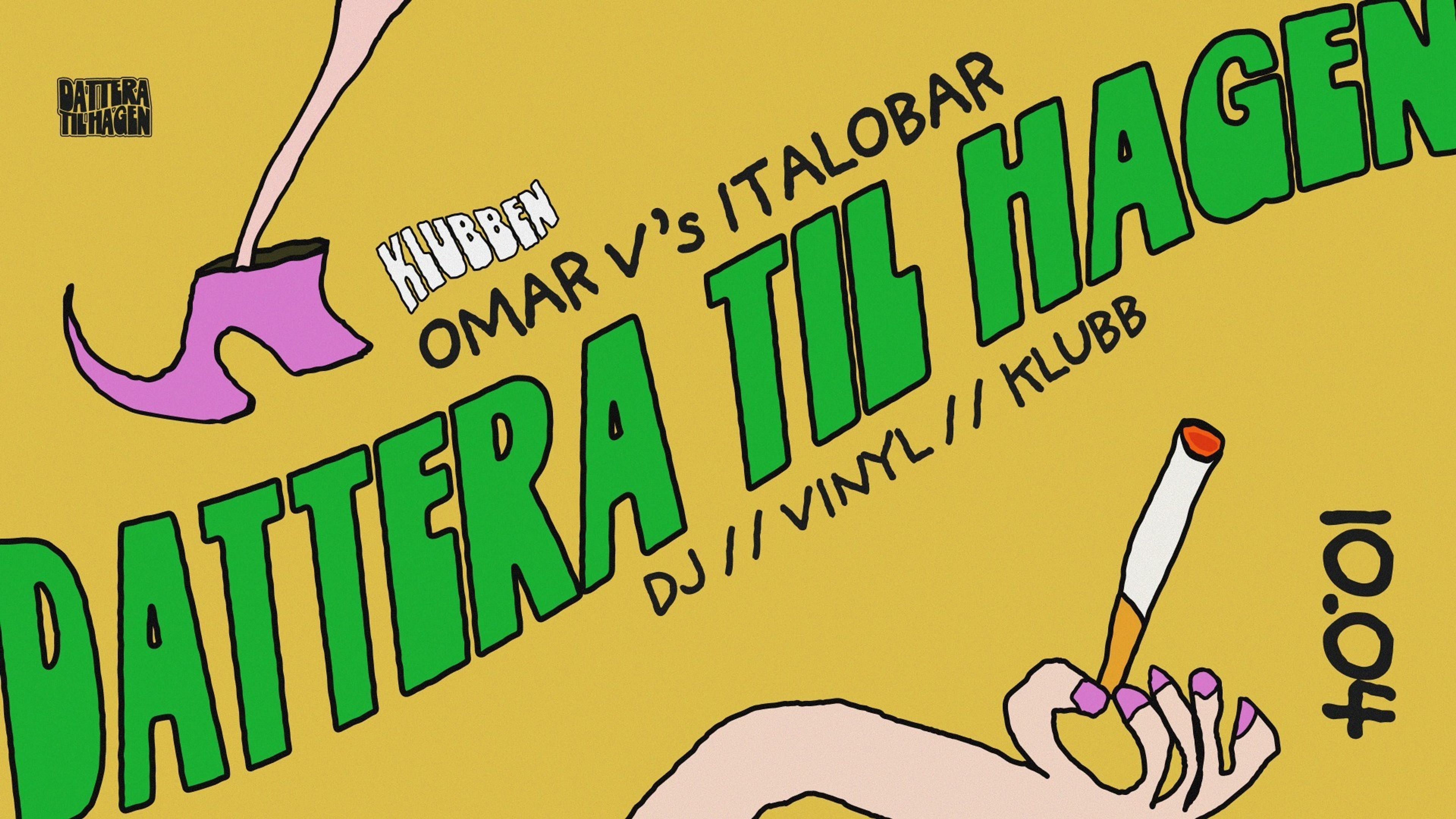 Promotional graphic for Omar V`s ITALOBAR 