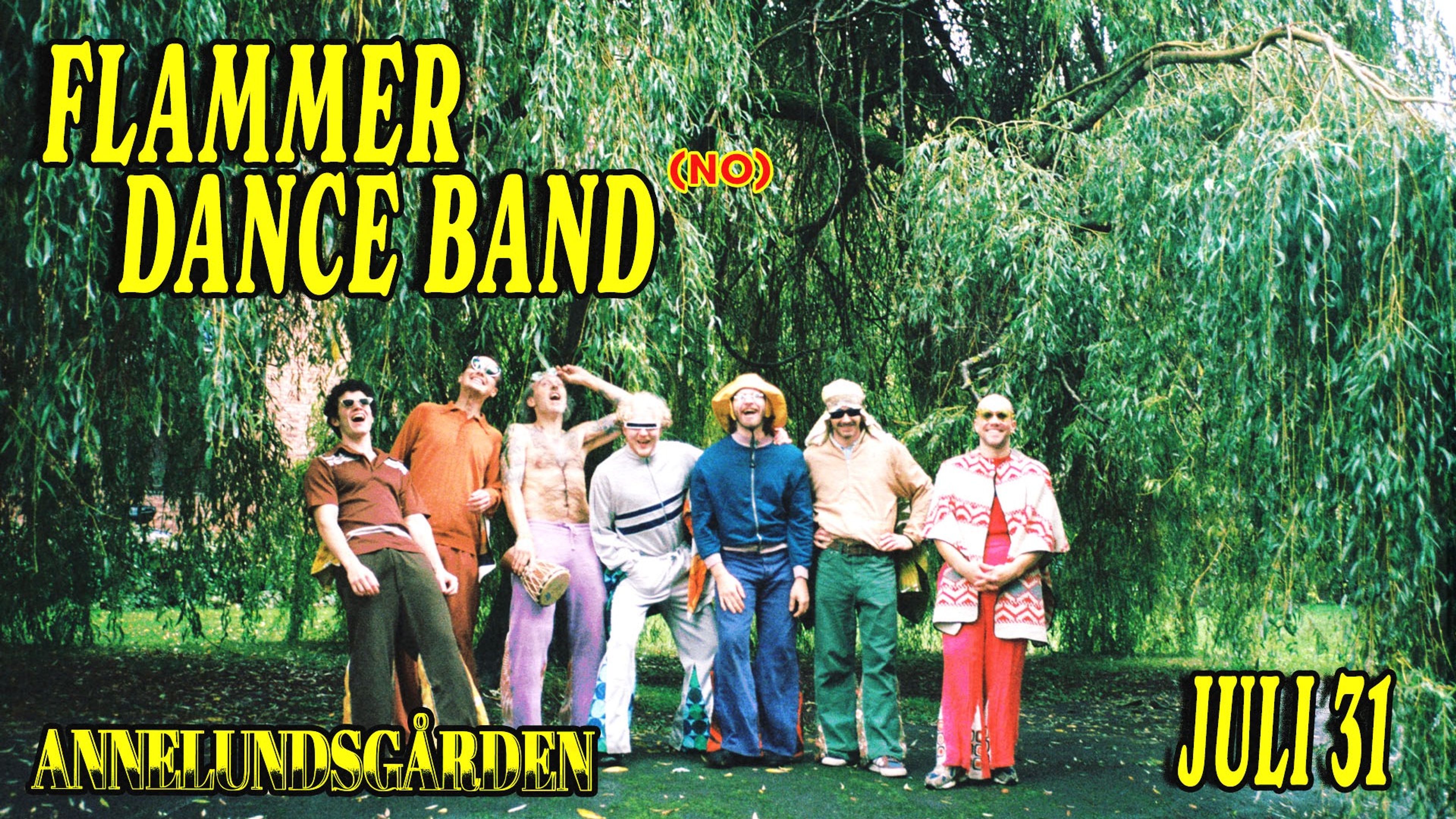 Promotional graphic for Flammer Dance Band (NO)