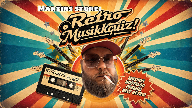 Retro musikkquiz med Martin Hildre / O’Connor’s Ålesund