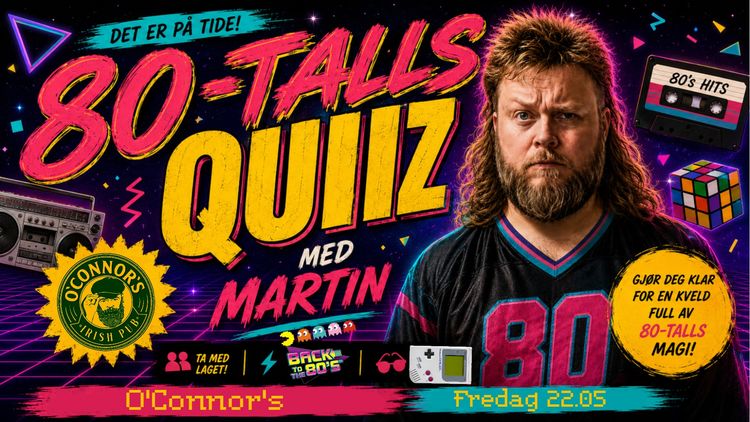 80-talls quiz med Martin Hildre