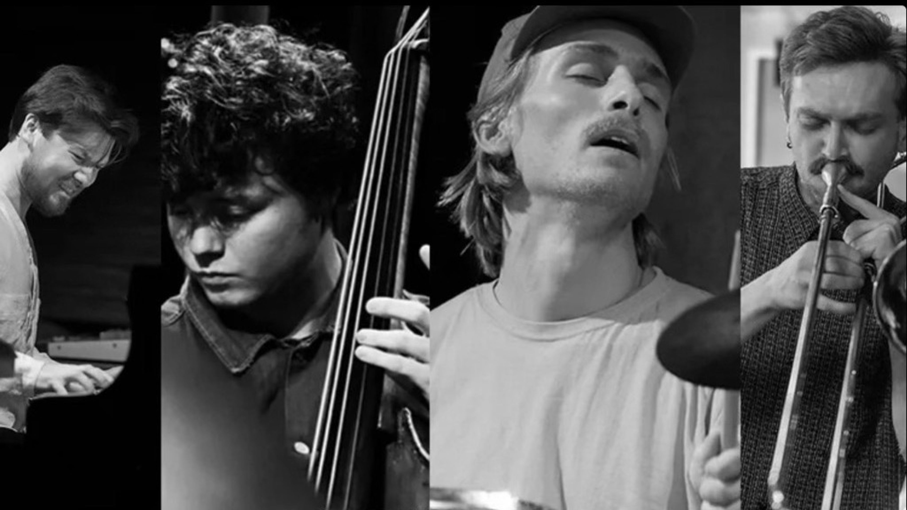 Promotional graphic for Bjelkerud/Petersen/Elnan/Hulbækmo @ Kunstnernes Hus