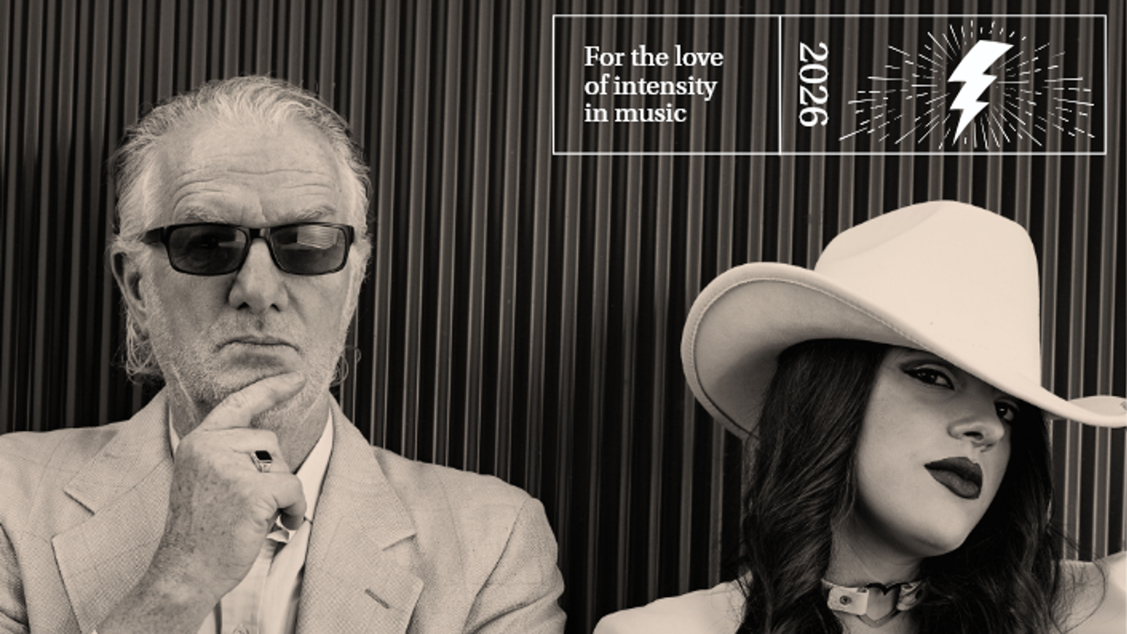Promotional graphic for LØKKA KALLING presenterer : Mick Harvey & Amanda Acevedo 