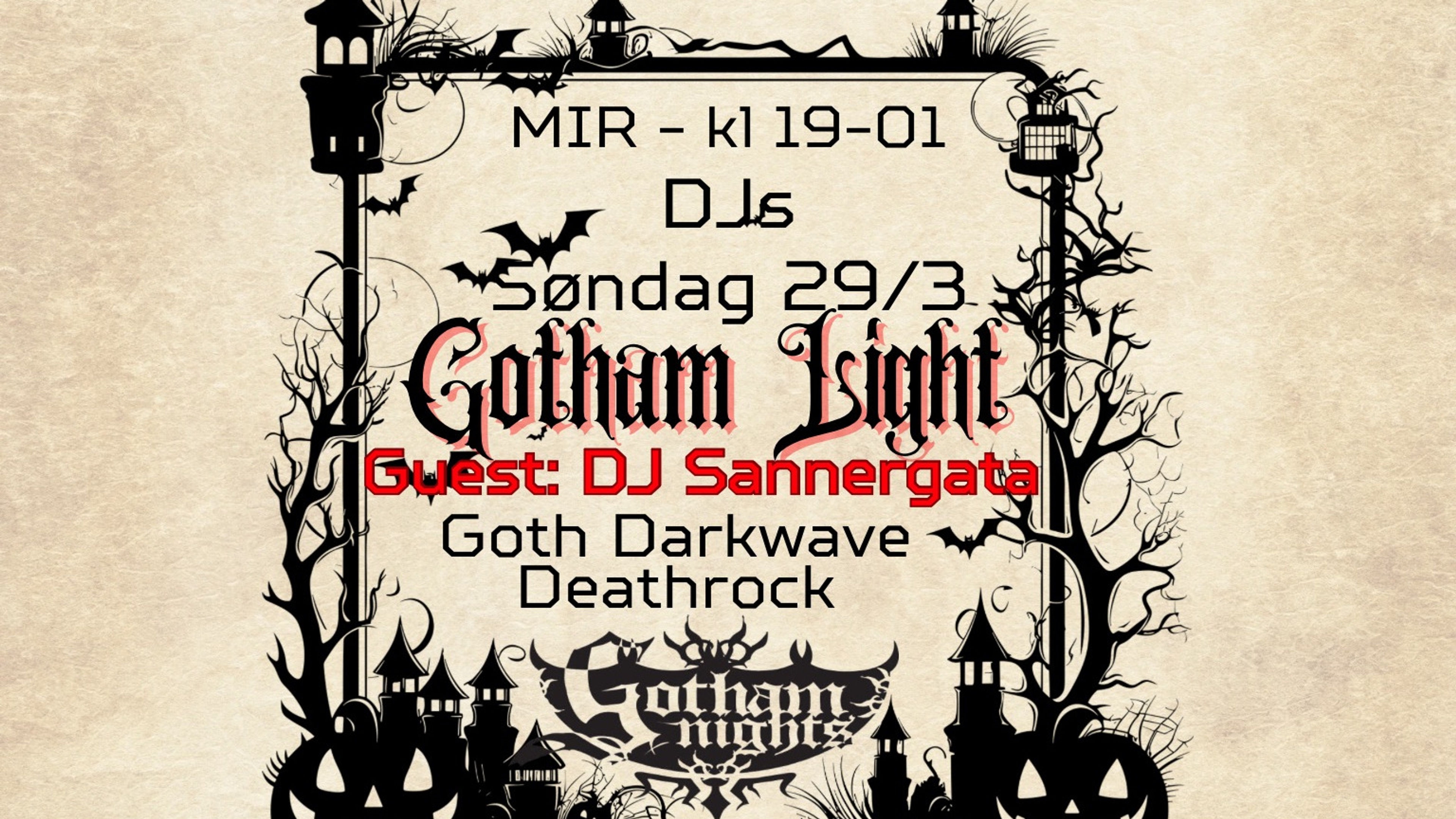 Promotional graphic for Gotham light 