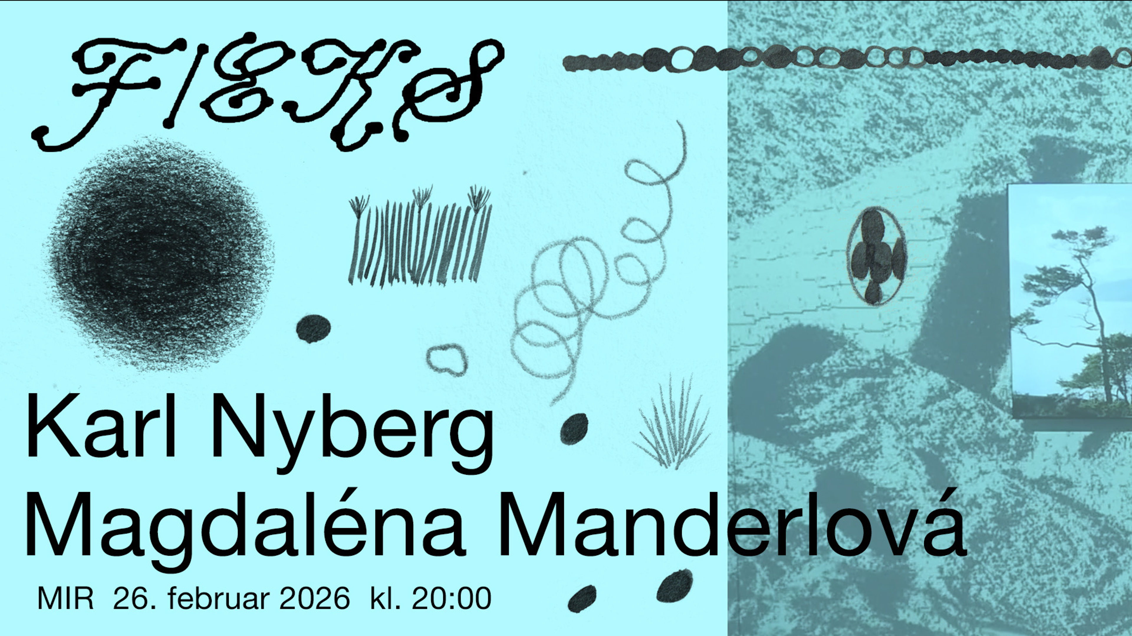 Promotional graphic for F/eks: Magdaléna Manderlová / Karl Hjalmar Nyberg