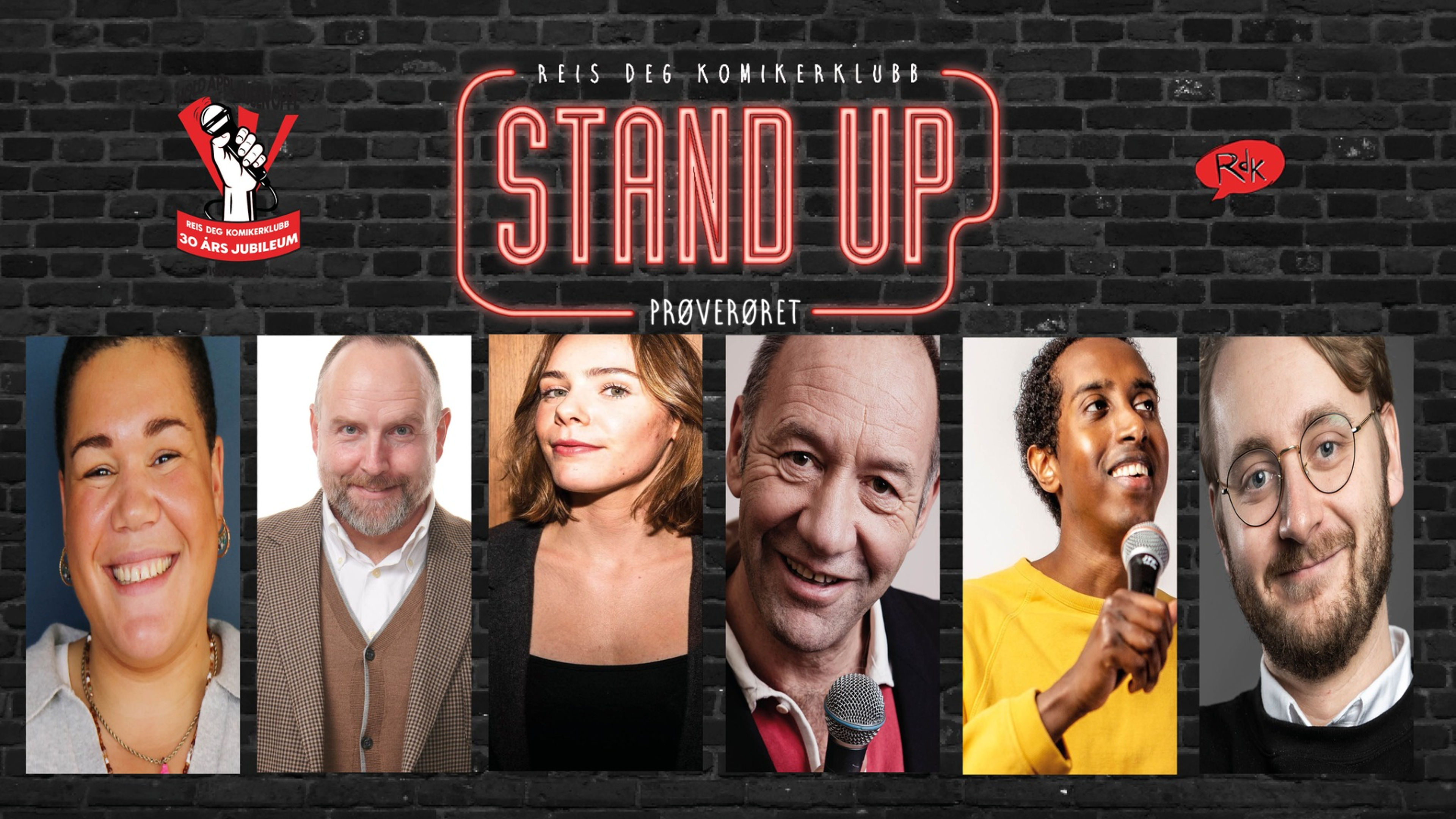 Promotional graphic for STANDUP: Prøverøret // Dattera til Hagen