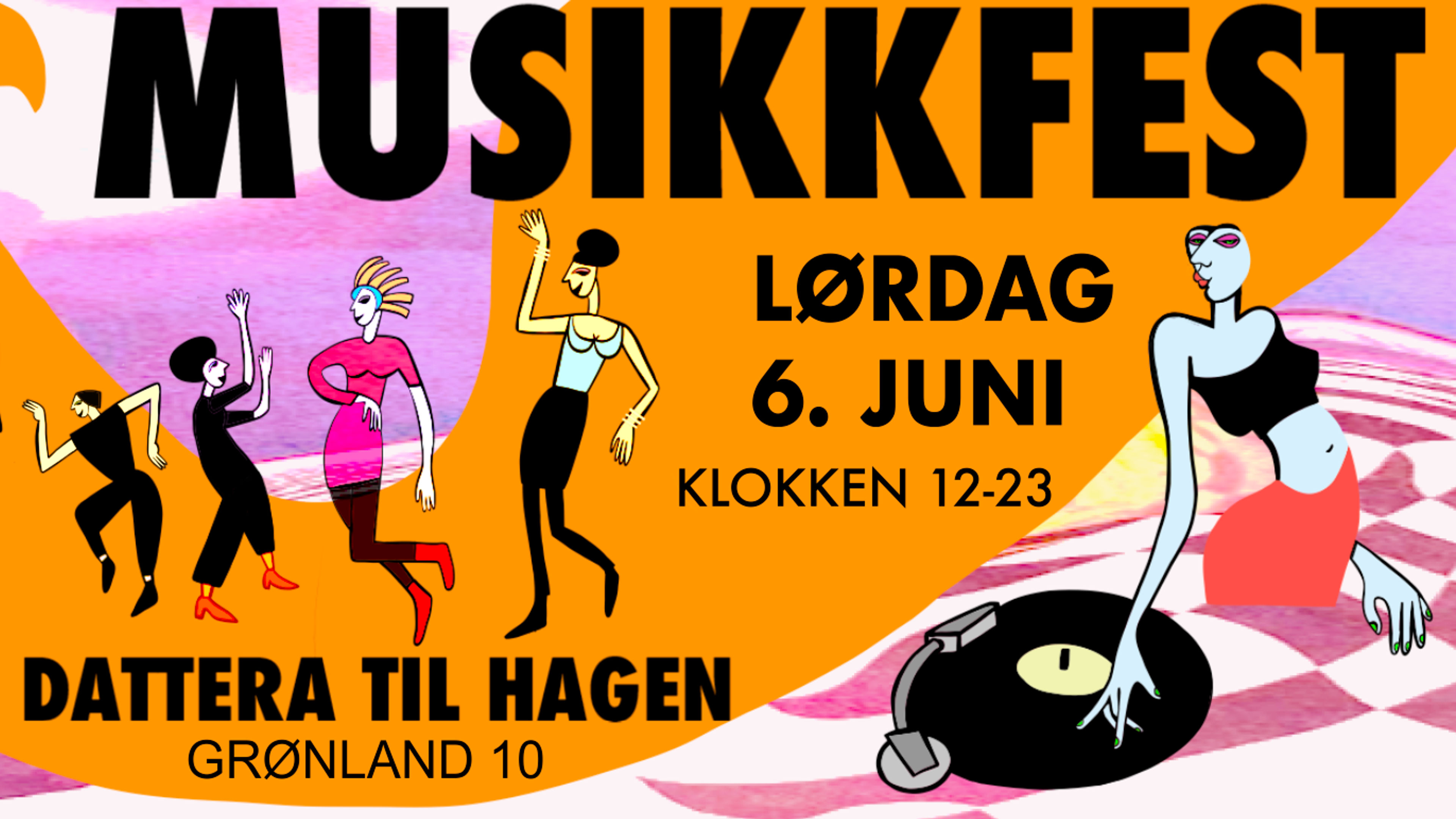 Promotional graphic for Musikkfest @ Dattera