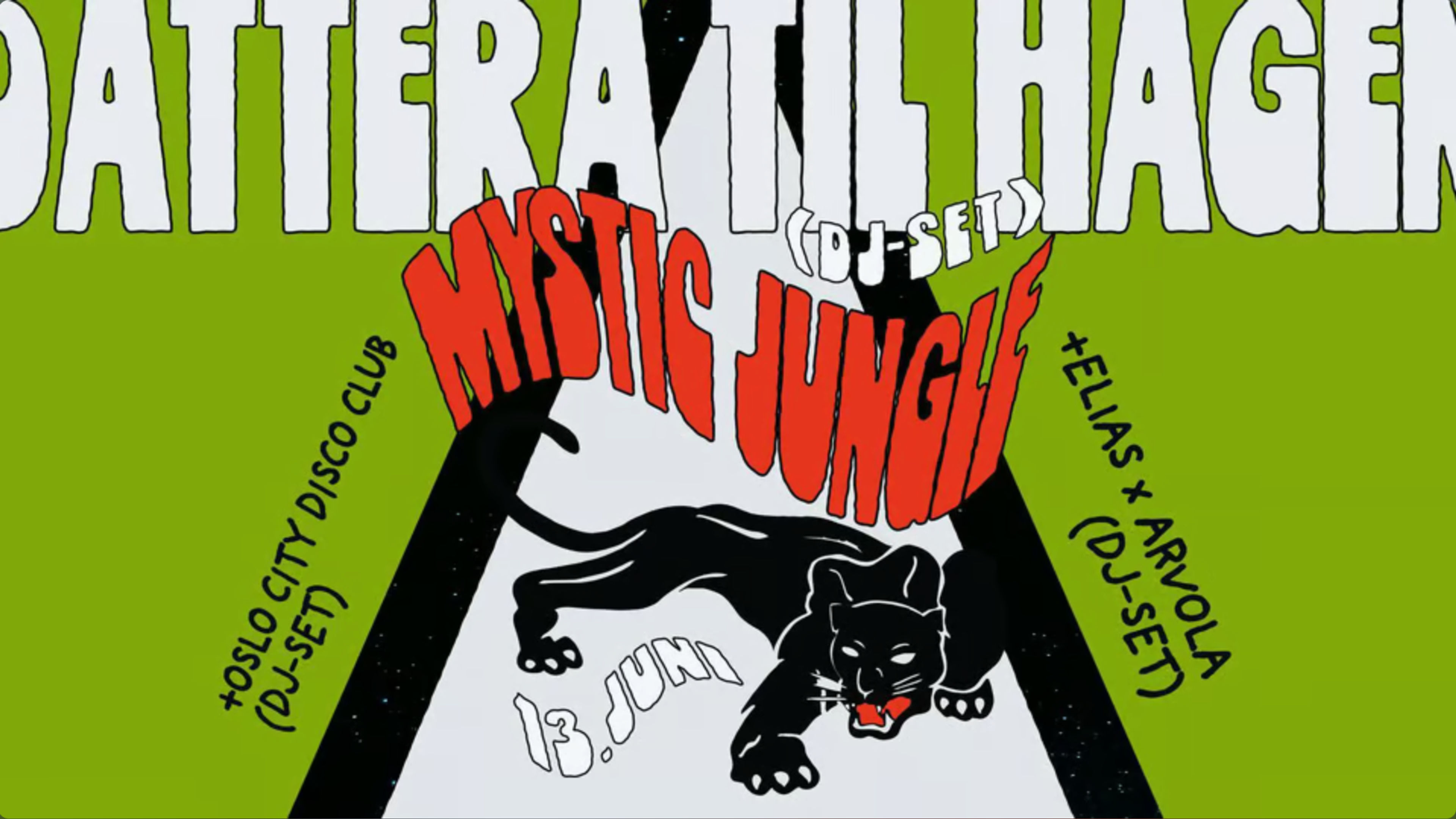 Promotional graphic for Mystic Jungle // Support: OCDC x DDD