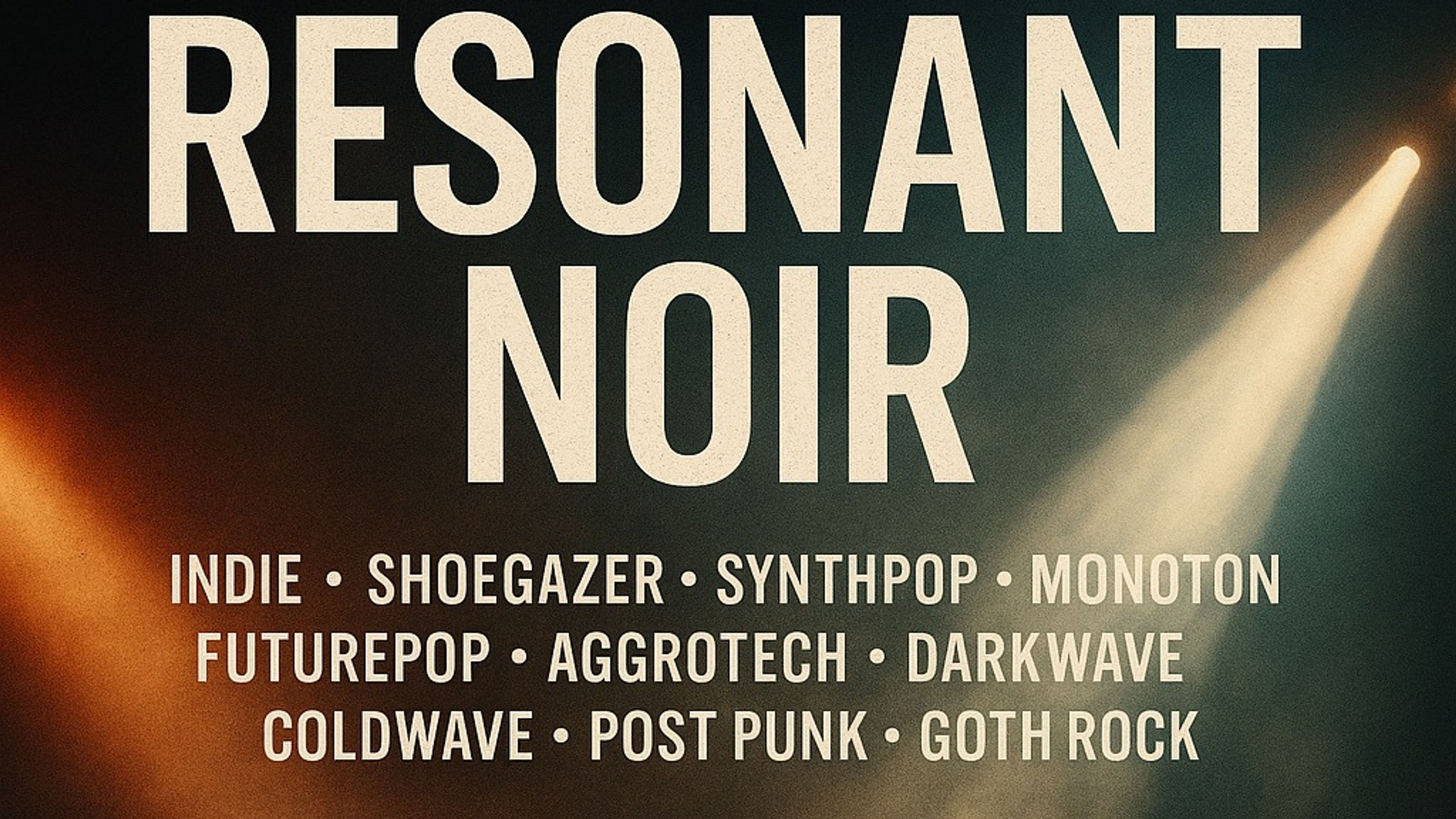 Promotional graphic for Resonant Noir (DJ)