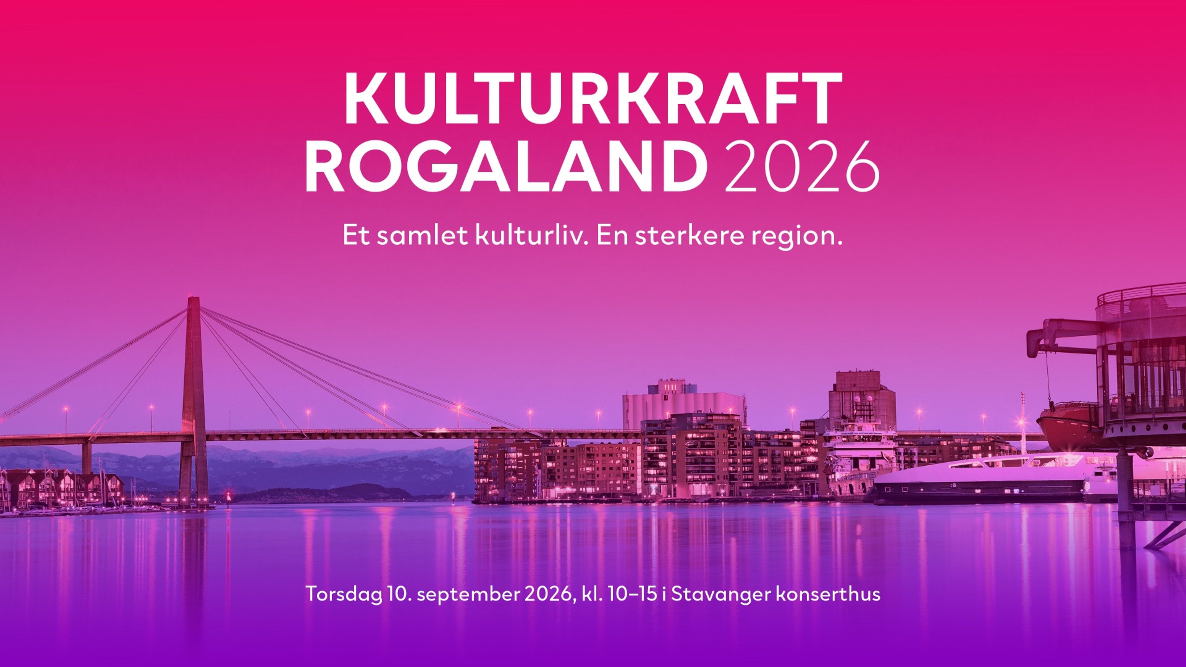 Promotiv grafikk for Kulturkraft Rogaland 2026