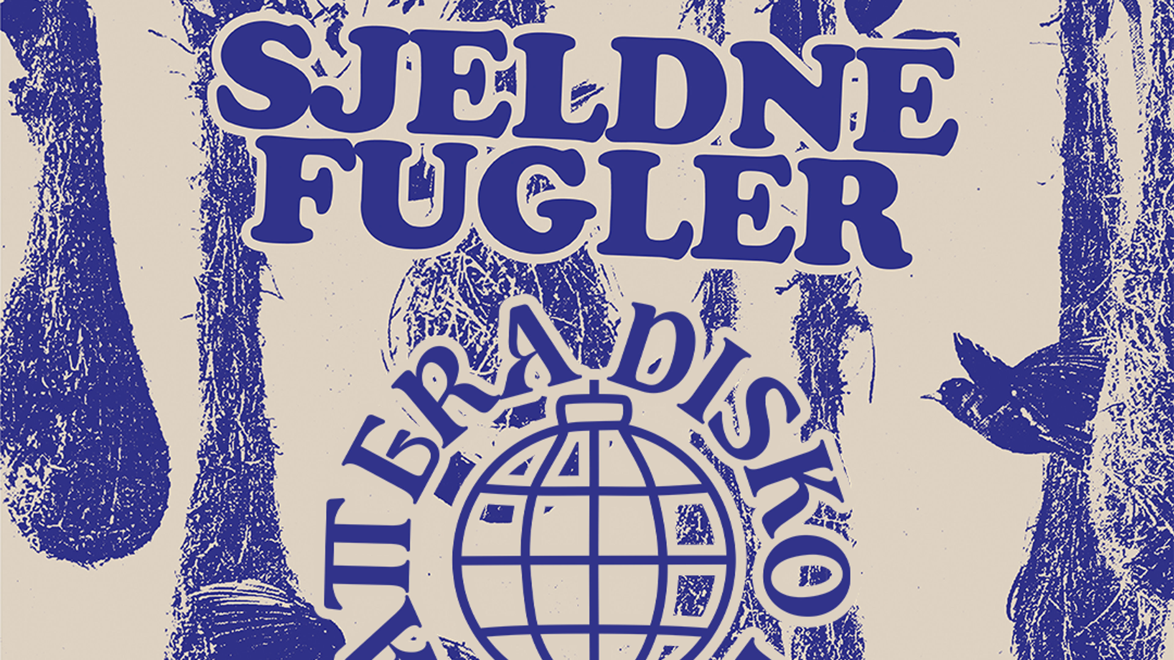 Promotional graphic for DDD x Sjeldne Fugler