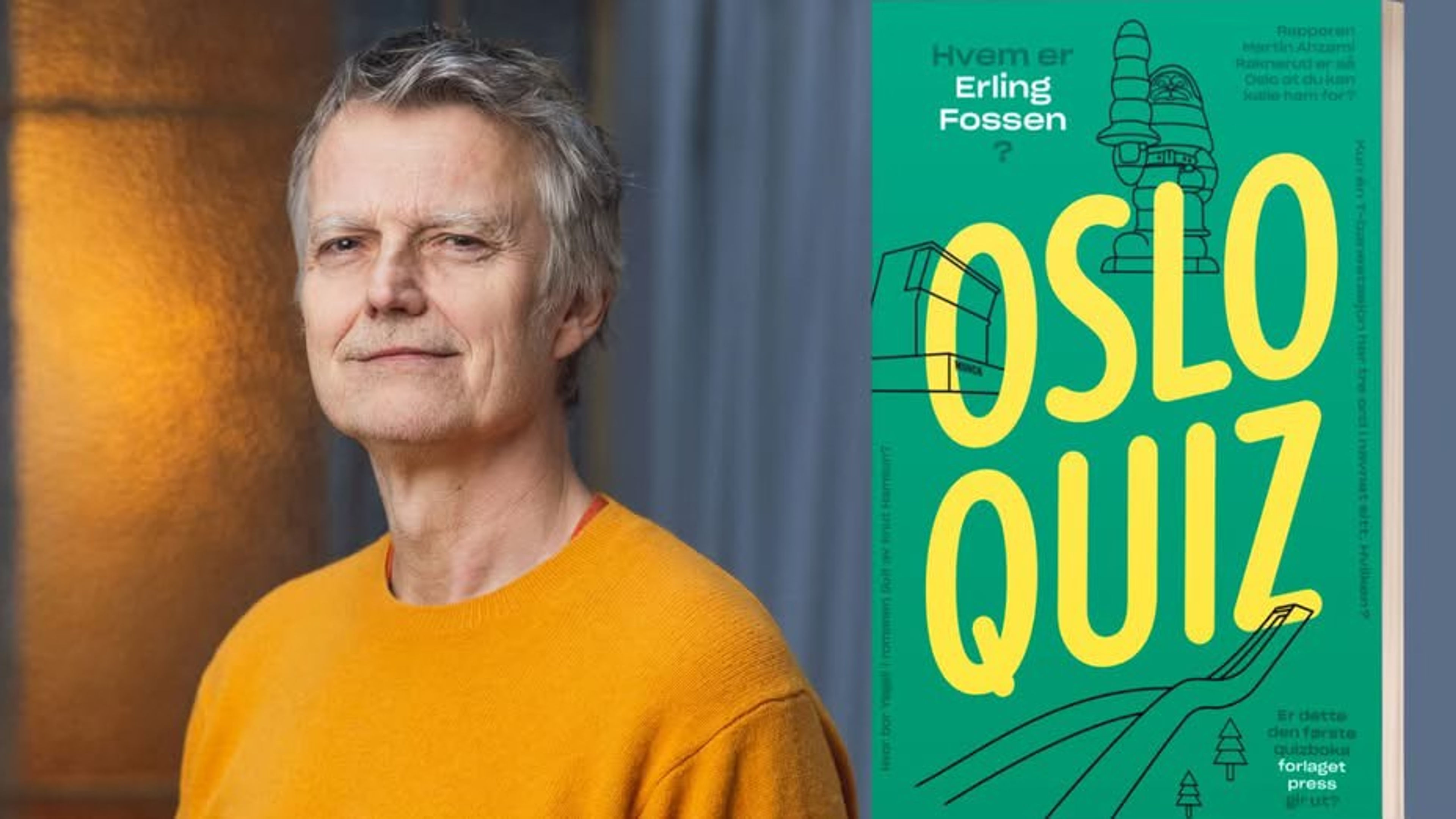 Promotional graphic for Oslo Quizfestival: Erling Fossens Osloquiz