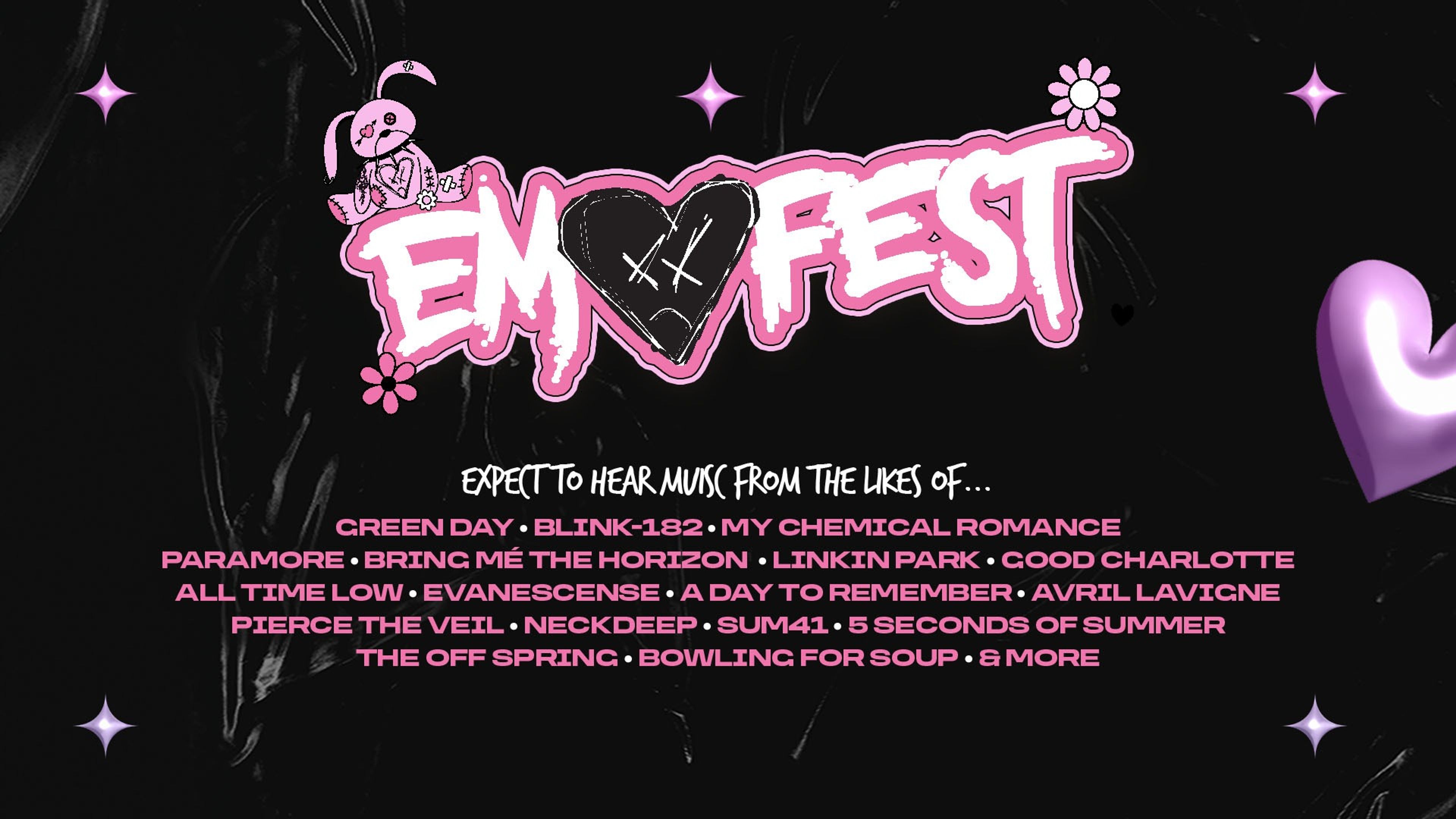Promotiv grafikk for The Emo Festival Comes to Oslo!