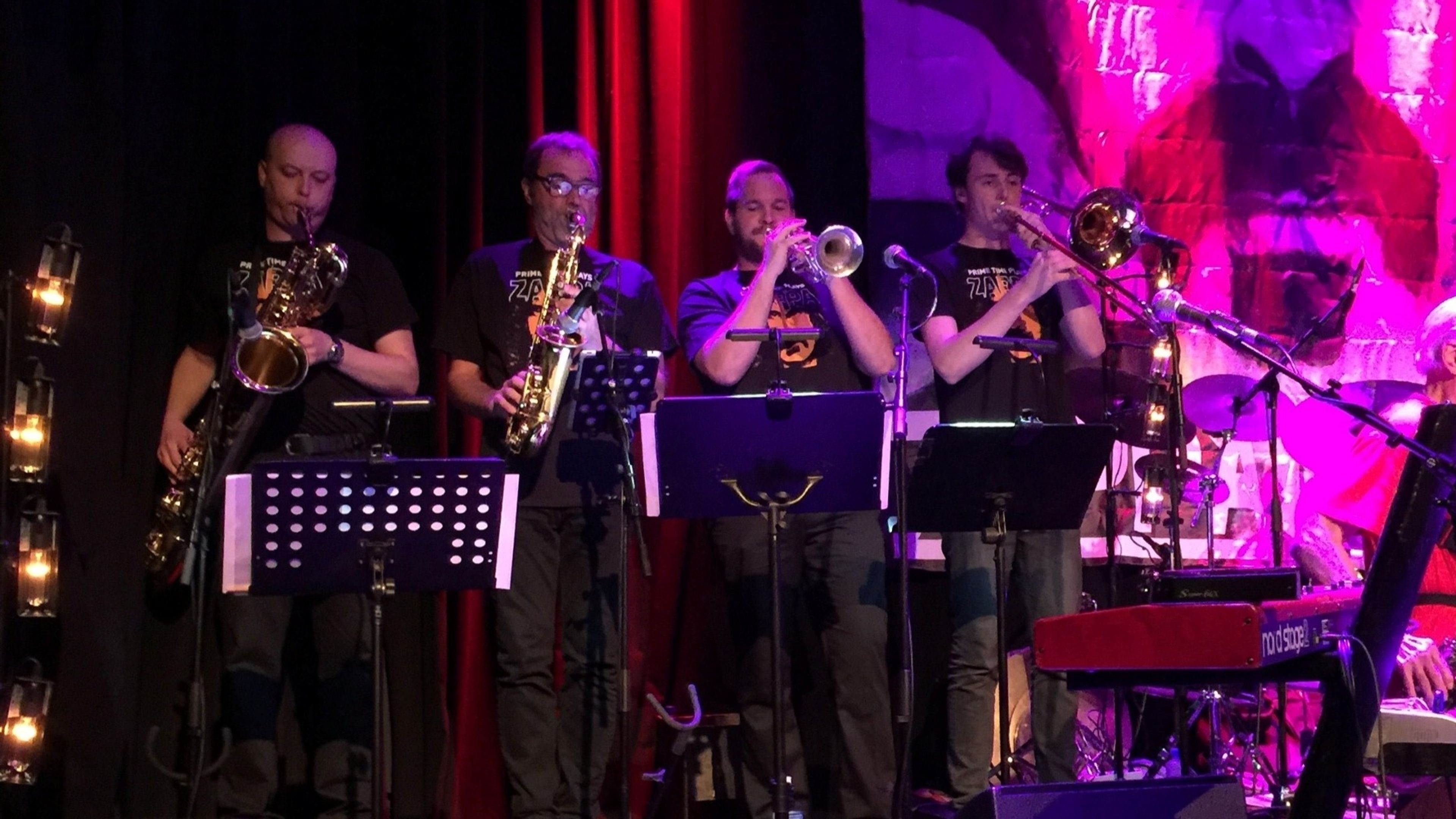 Promotional graphic for Prime Time plays Zappa