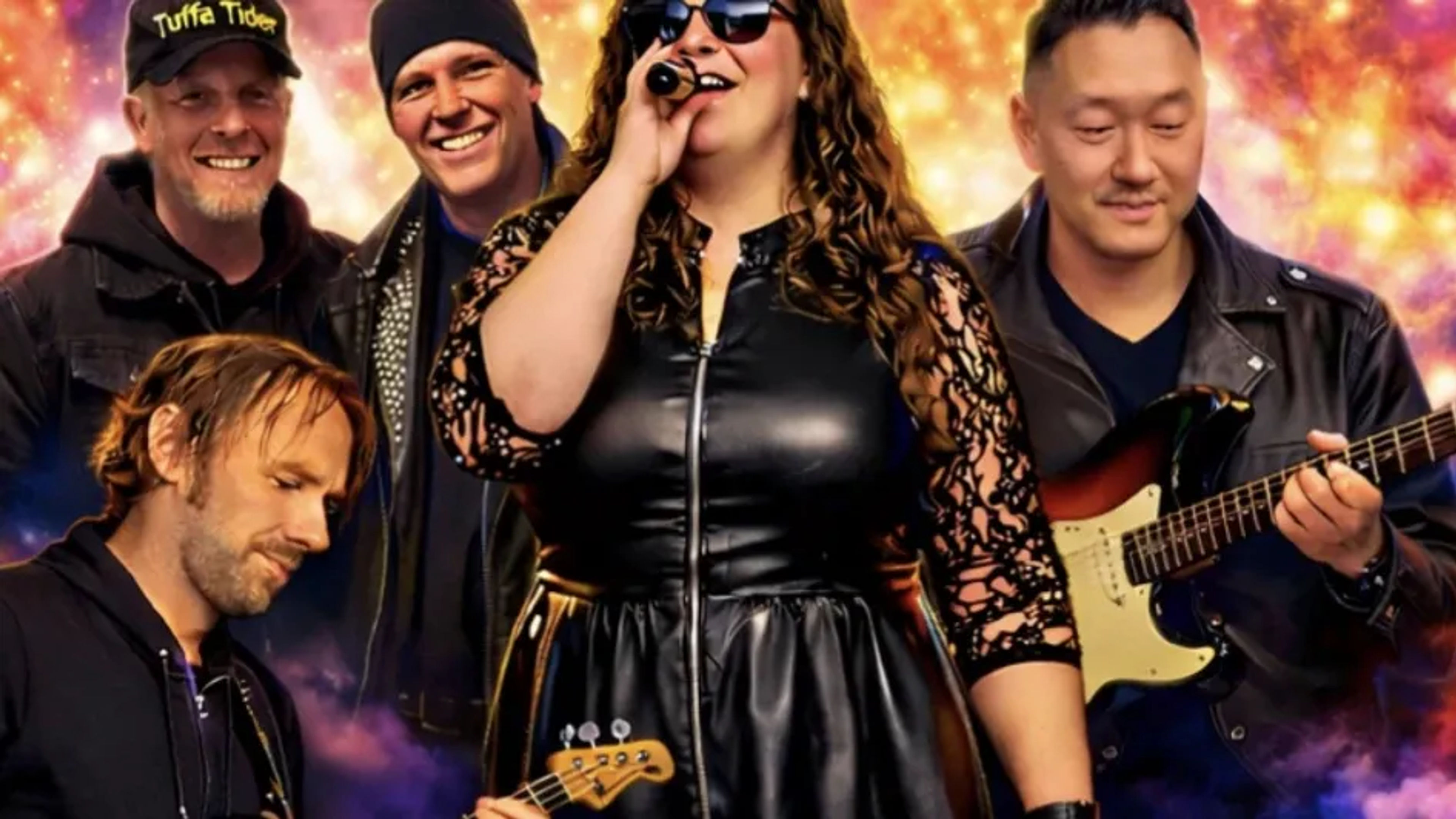 Promotional graphic for Tuffa Tider - Gyllene Tider & Roxette coverband