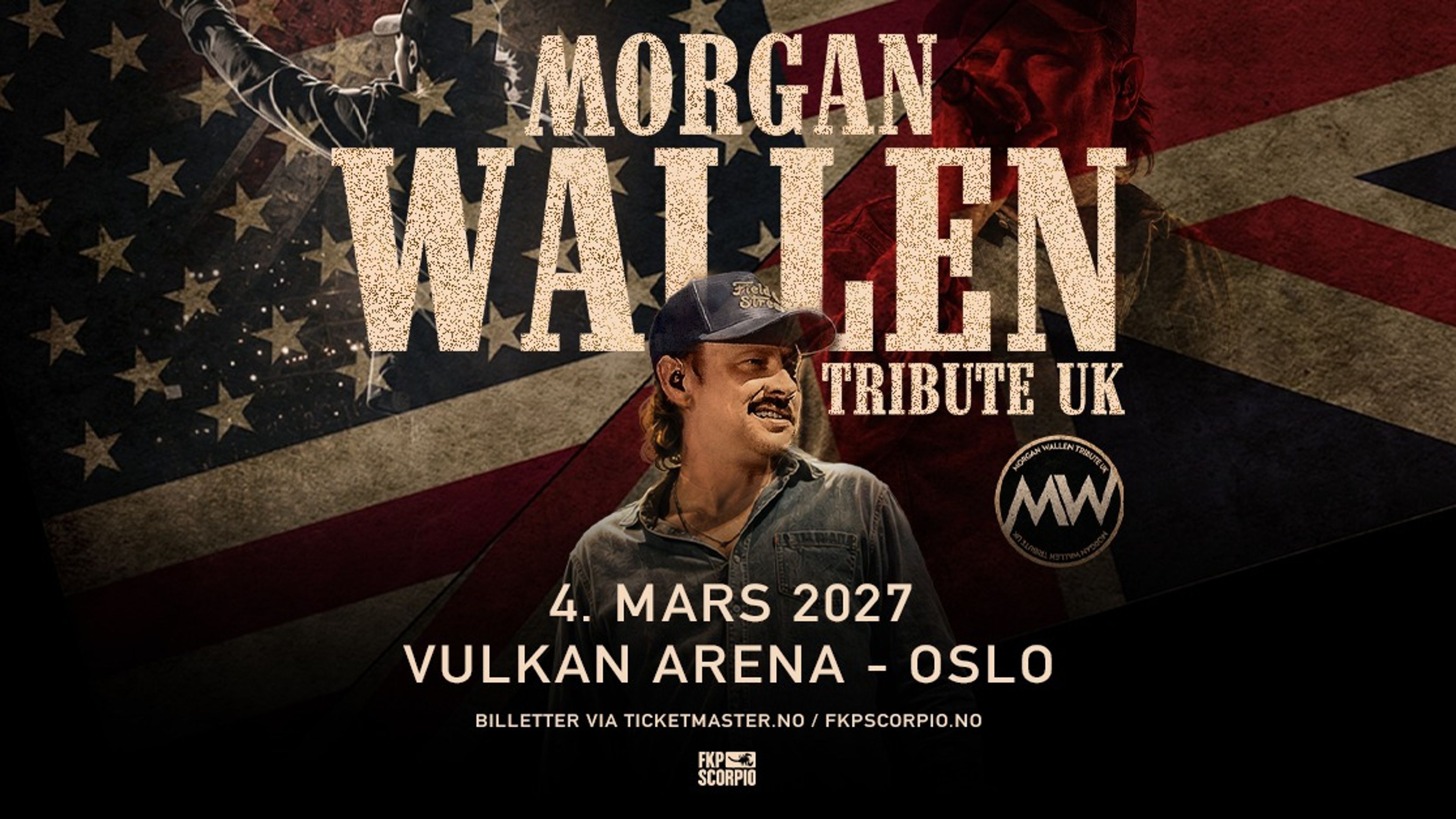 Promotiv grafikk for Morgan Wallen Tribute UK