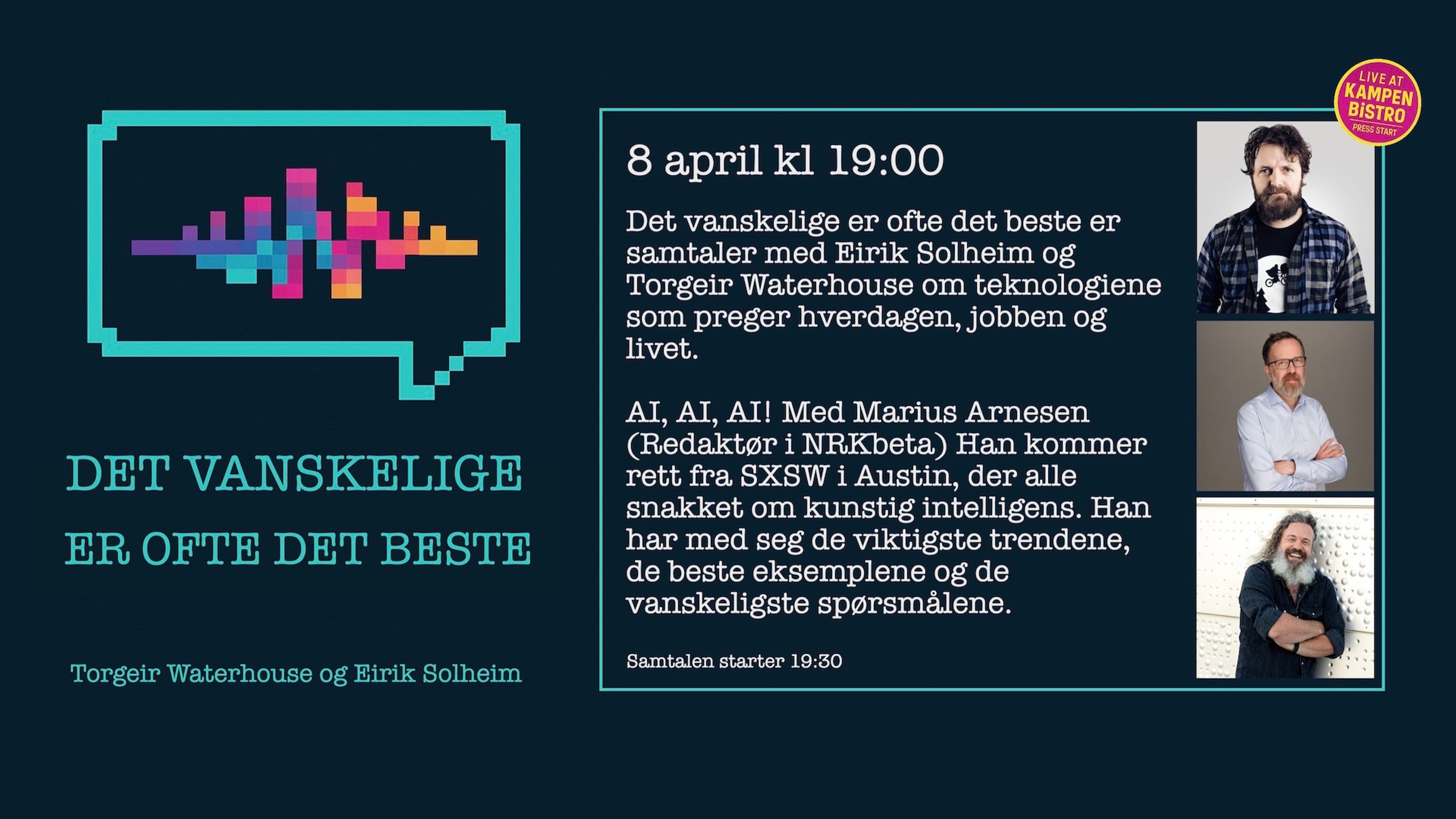 Promotional graphic for Det vanskelig er ofte det beste