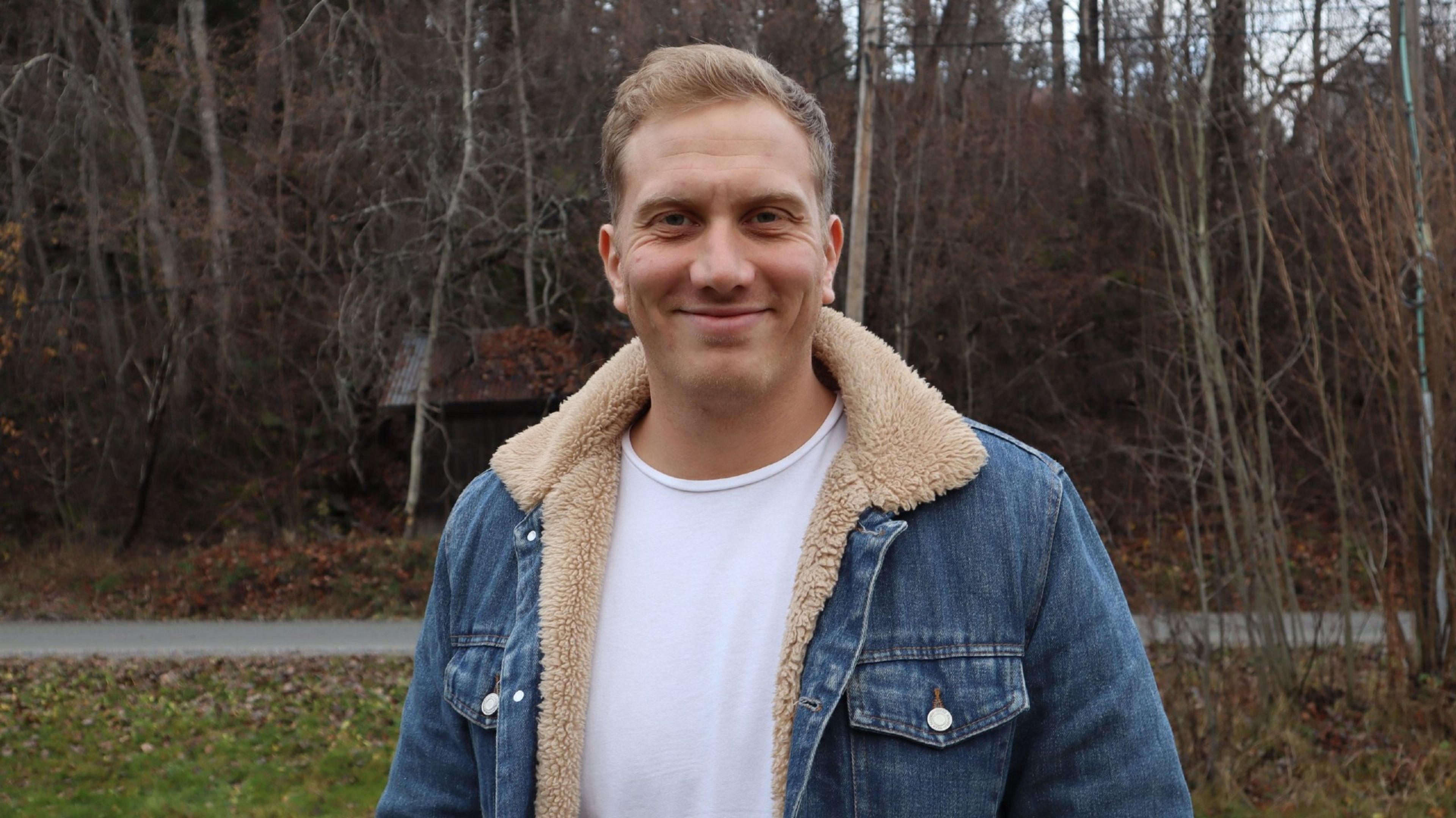 Promotional graphic for En aften med Lars Esborg