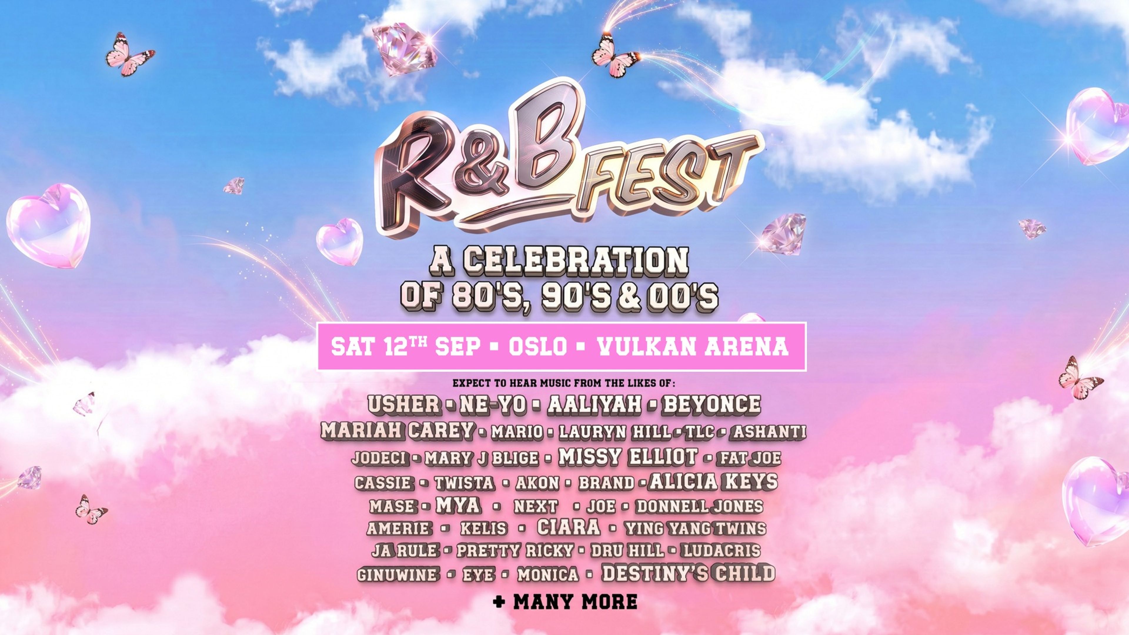 Promotiv grafikk for R&B Fest Is Coming To Oslo!