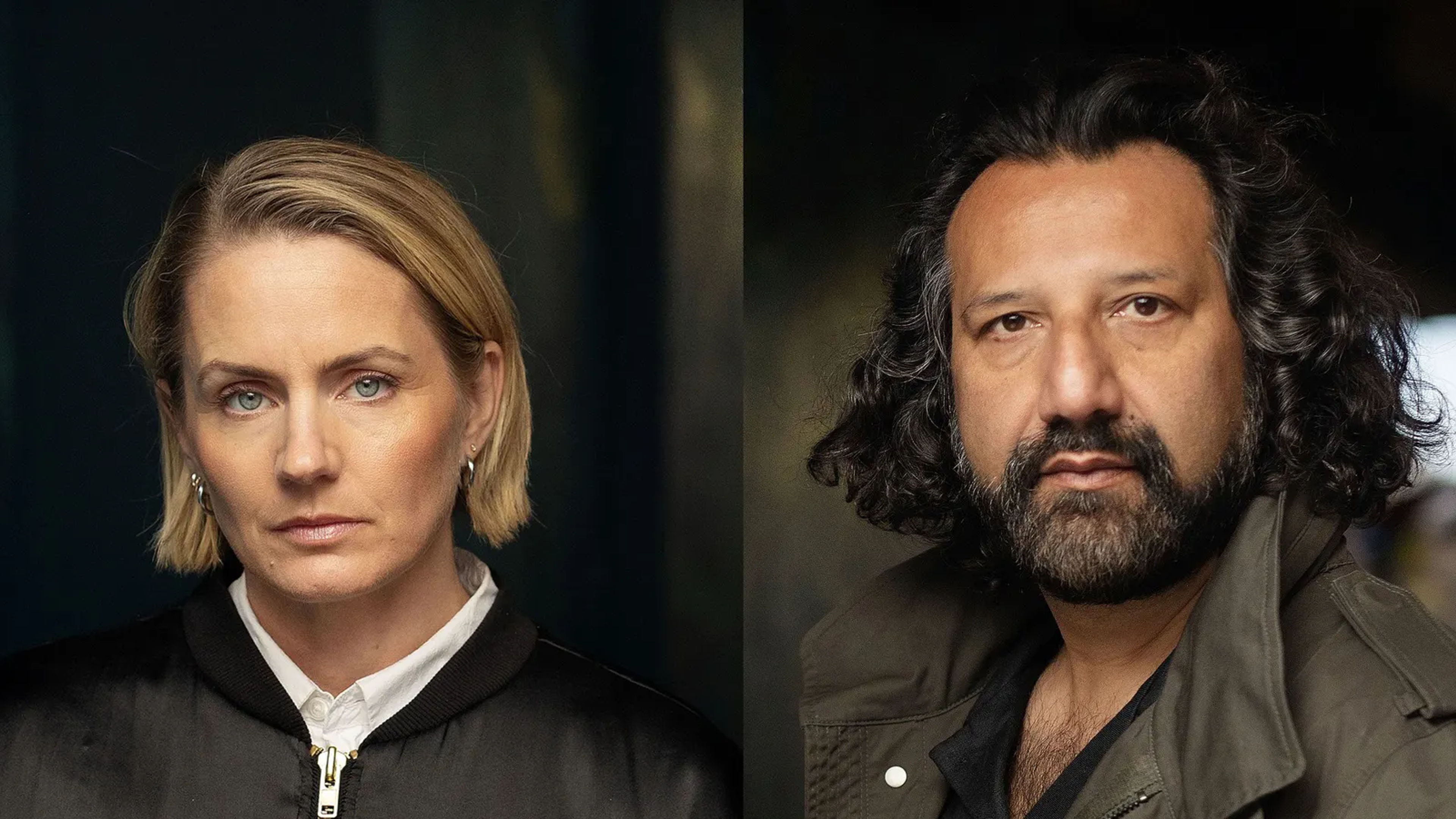 Promotiv grafikk for Kadafi Zaman Og Janne Amble - Mysteriet Steinar Wangen