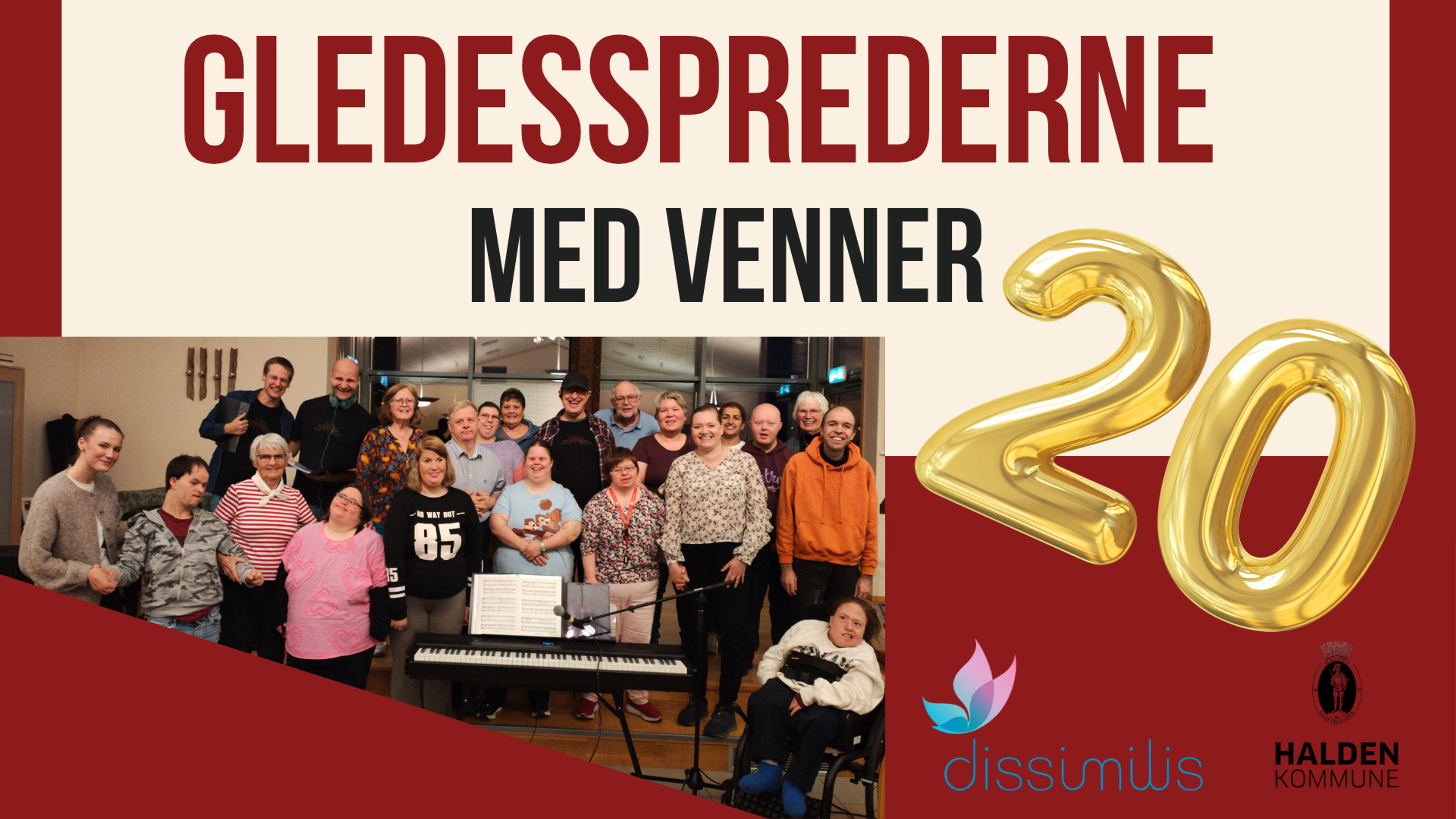 Promotiv grafikk for Gledessprederne