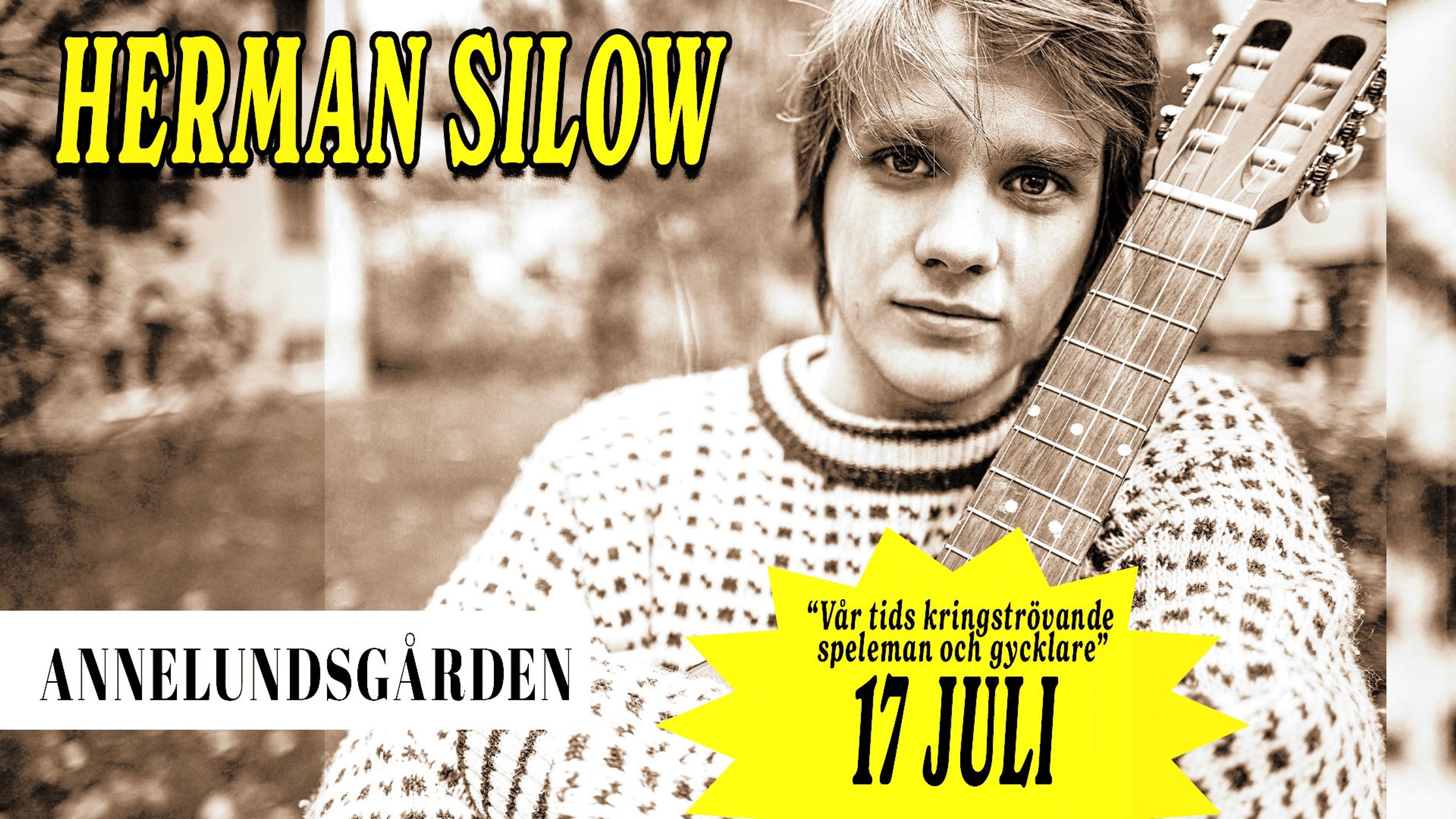 Promotional graphic for Herman Silow