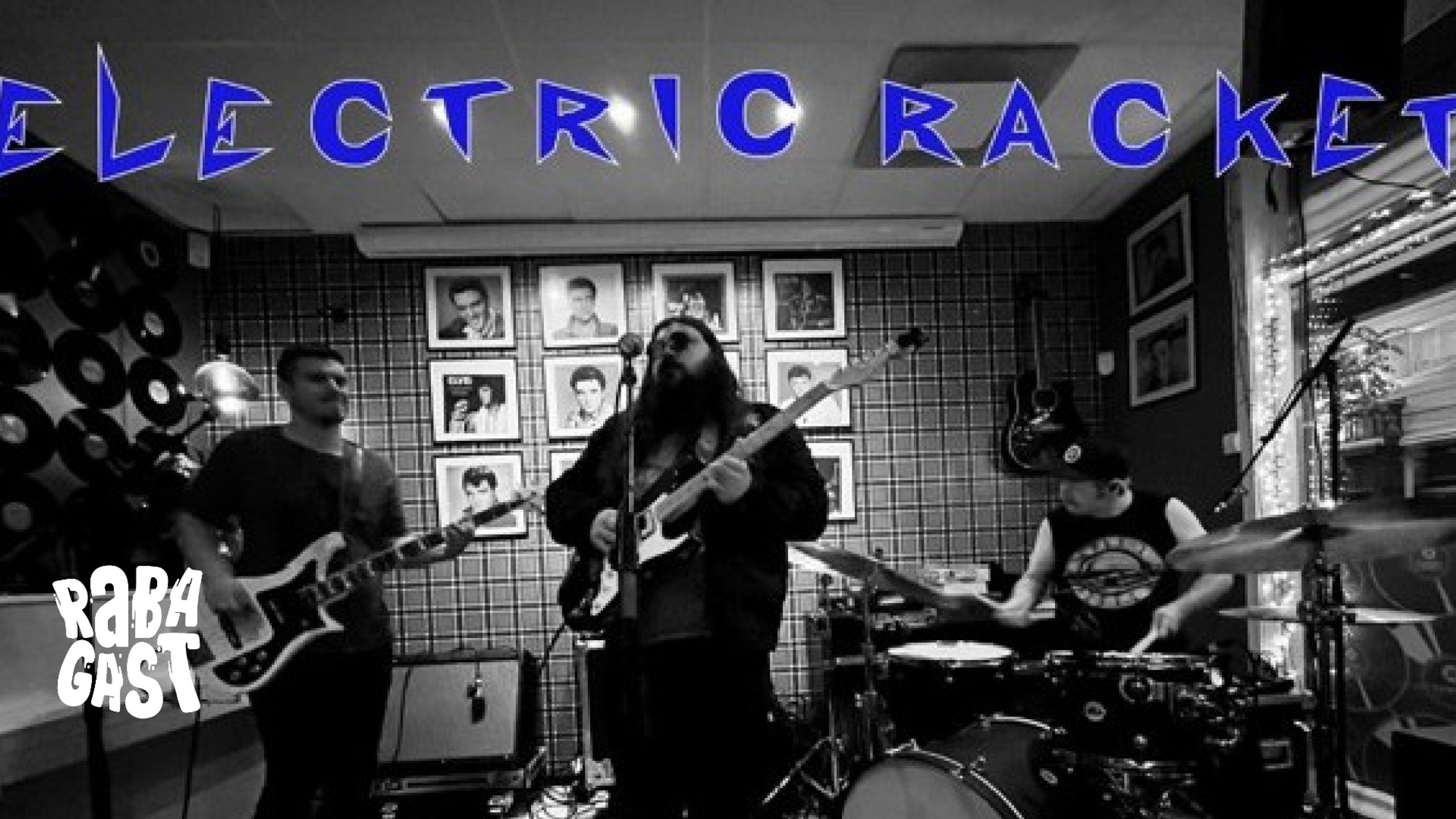 Promotional graphic for Electric Racket debutalbum release konsert