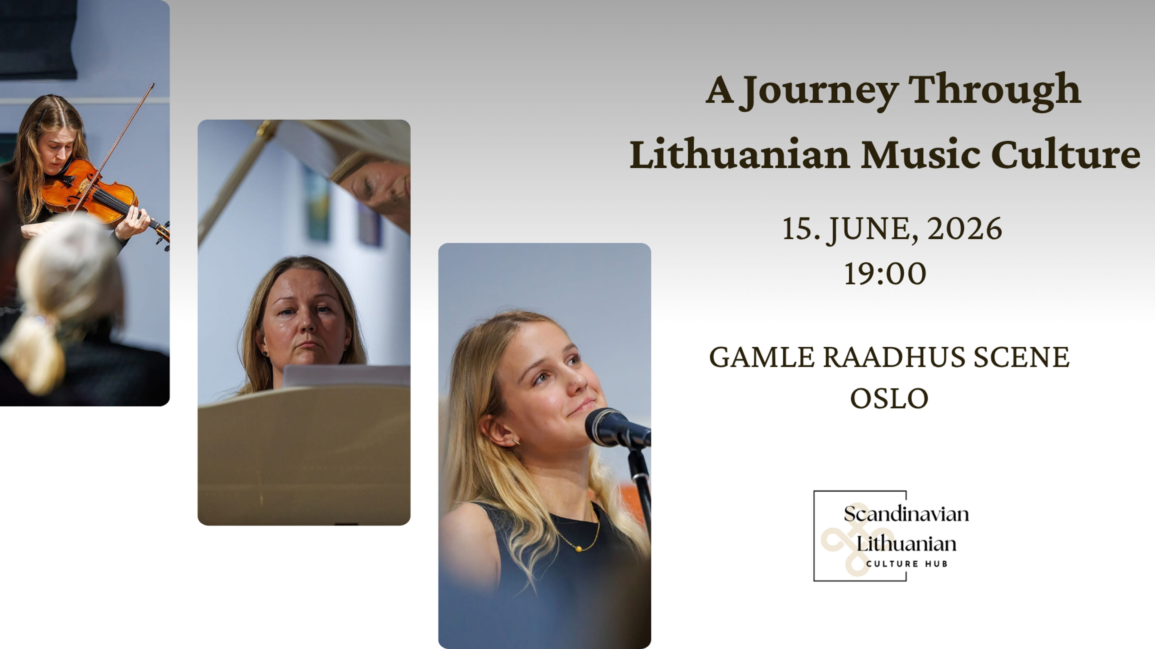 Promotional graphic for A Journey Through Lithuanian Music Culture in Norway