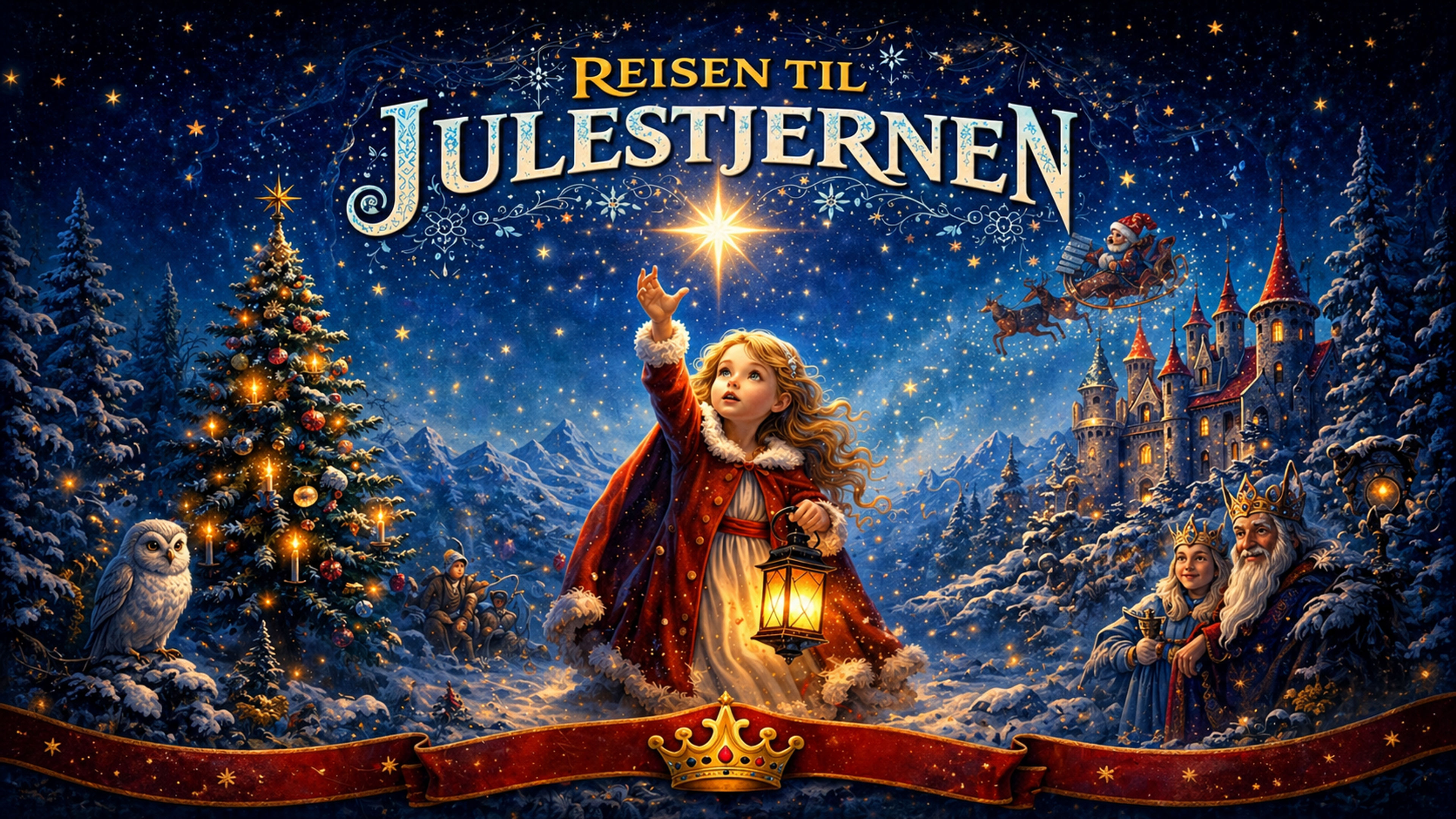 Promotiv grafikk for Reisen til Julestjernen