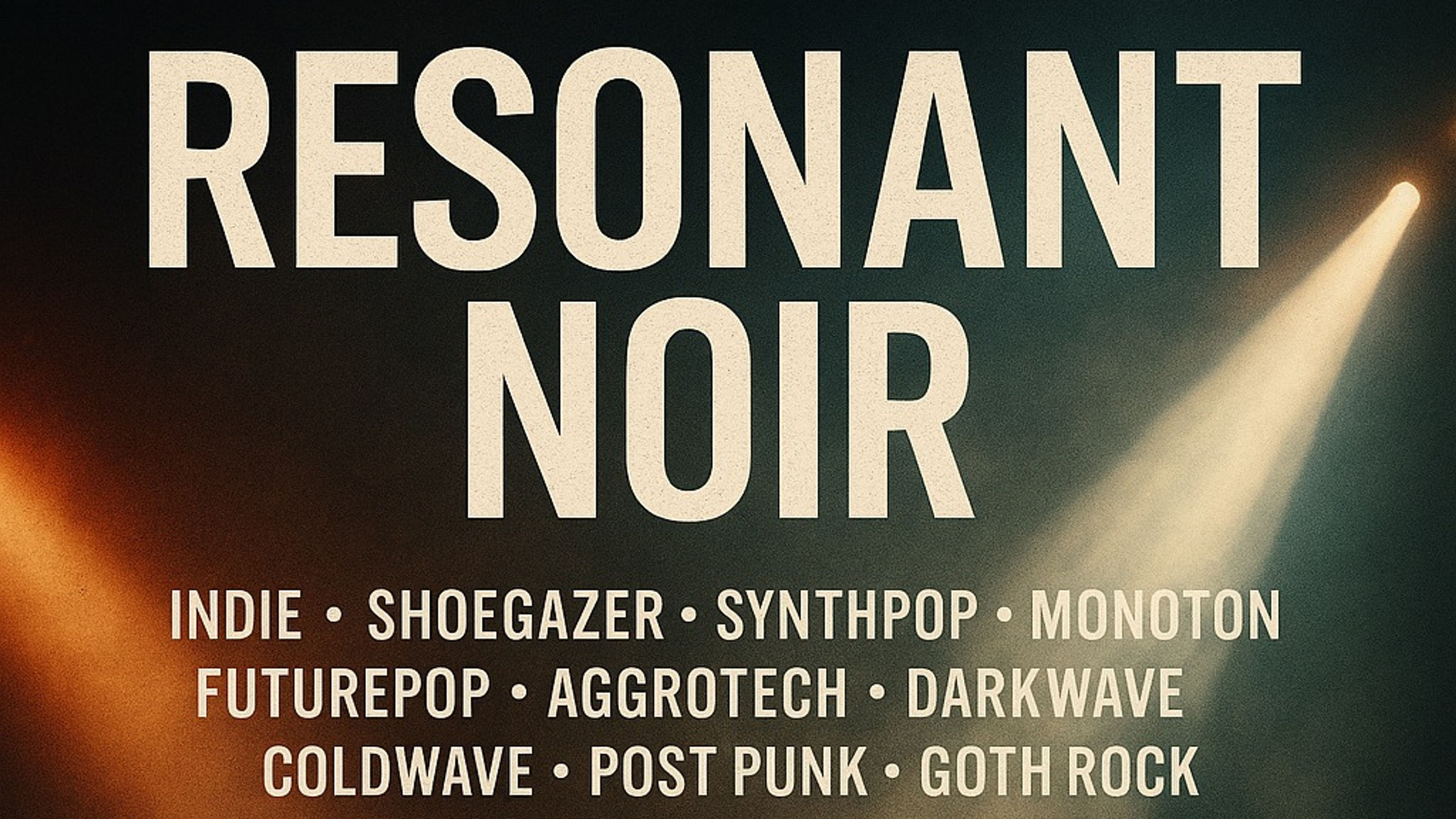 Promotional graphic for Resonant Noir (DJ)