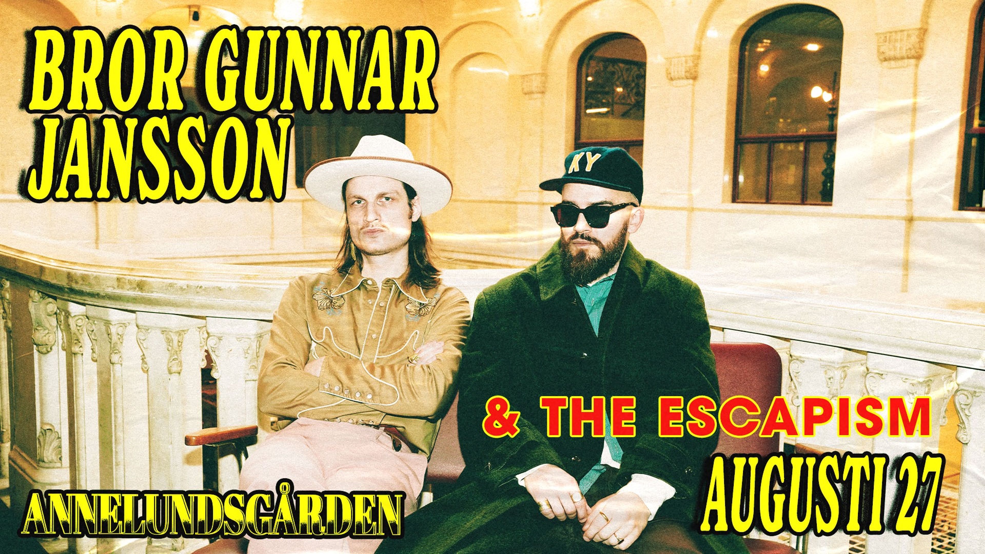 Promotional graphic for Bror Gunnar Jansson & The Escapism