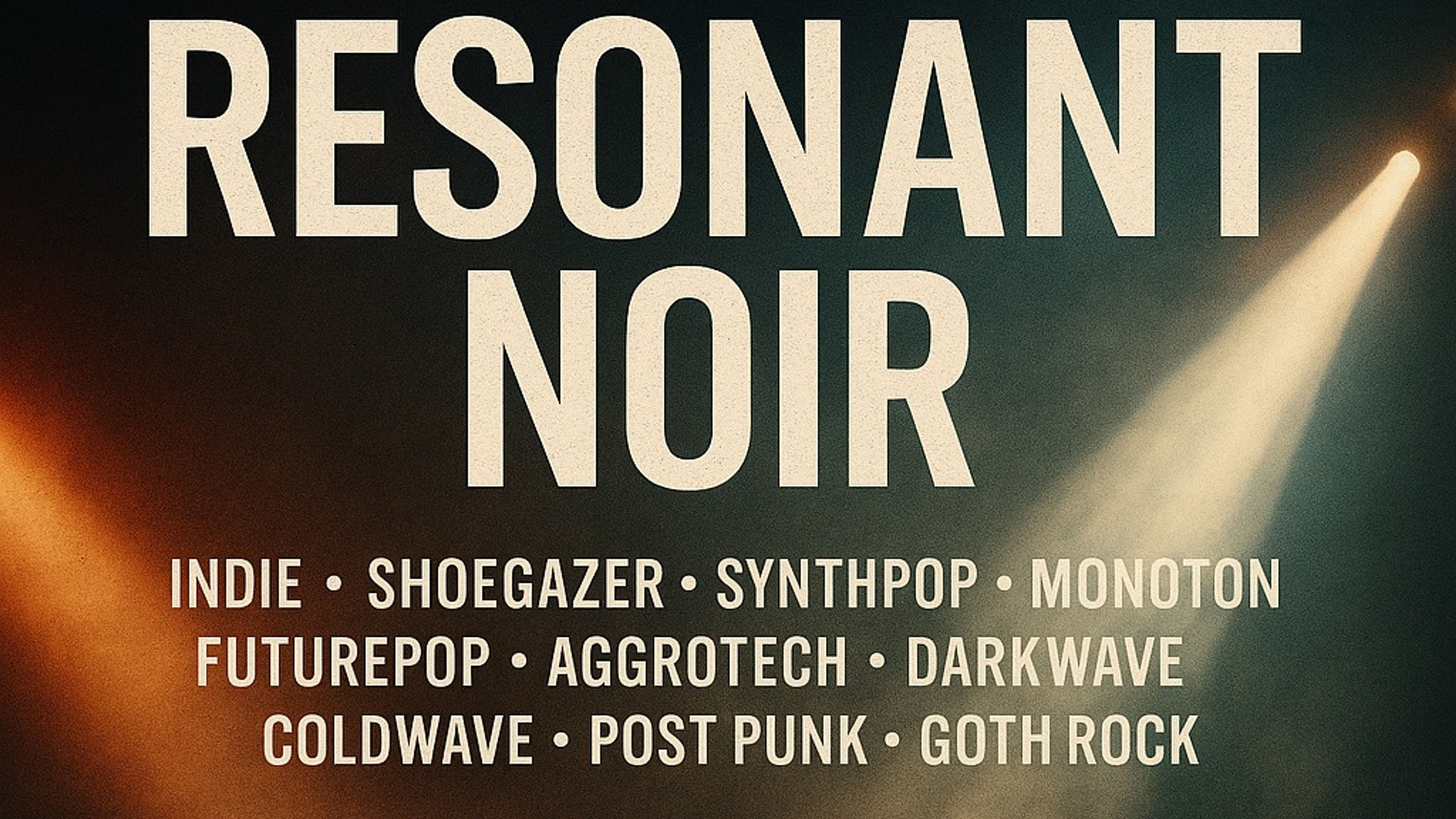 Promotional graphic for Resonant Noir (DJ)